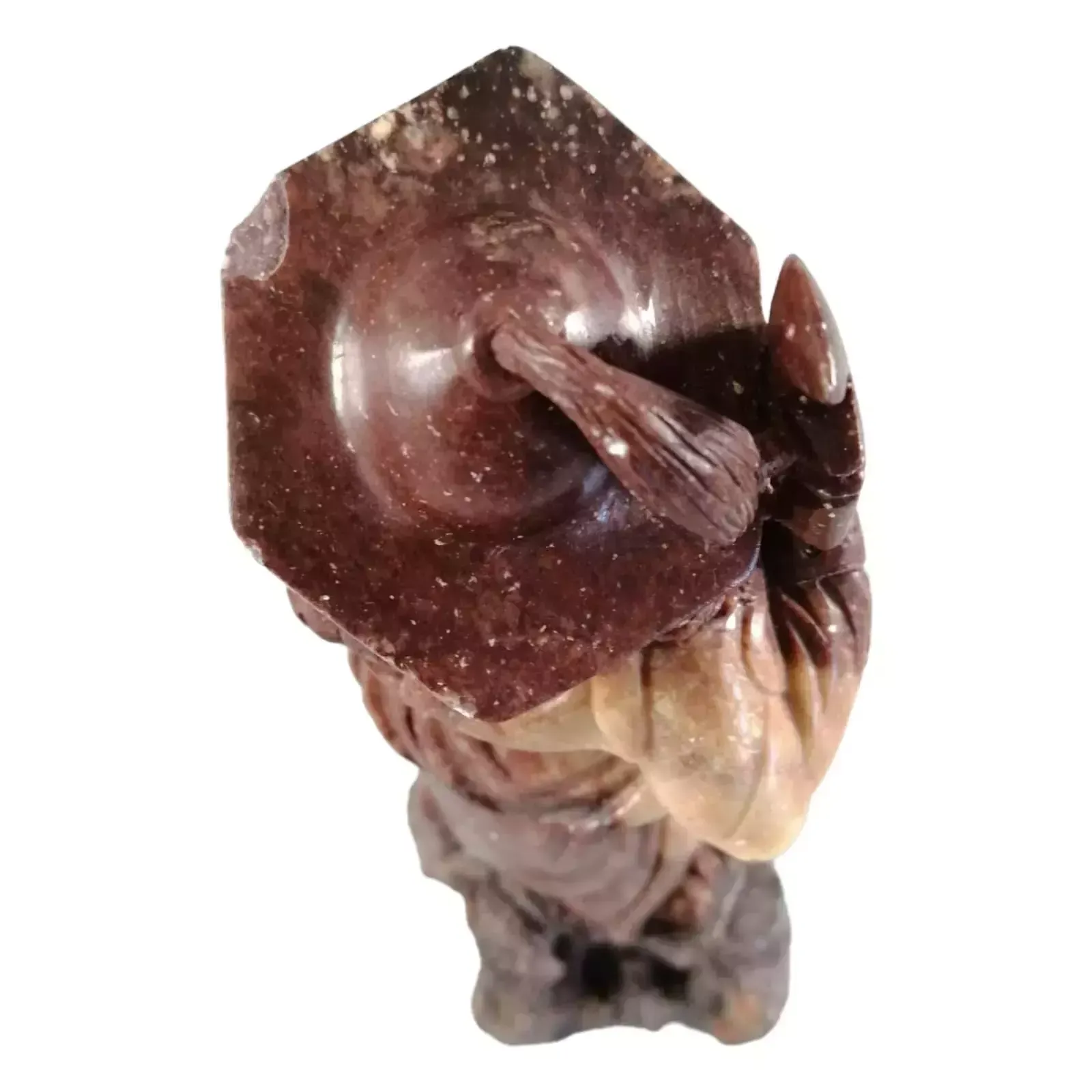 photo vinterior Antique Natural Shoushan Stone Carved Warrior Statue