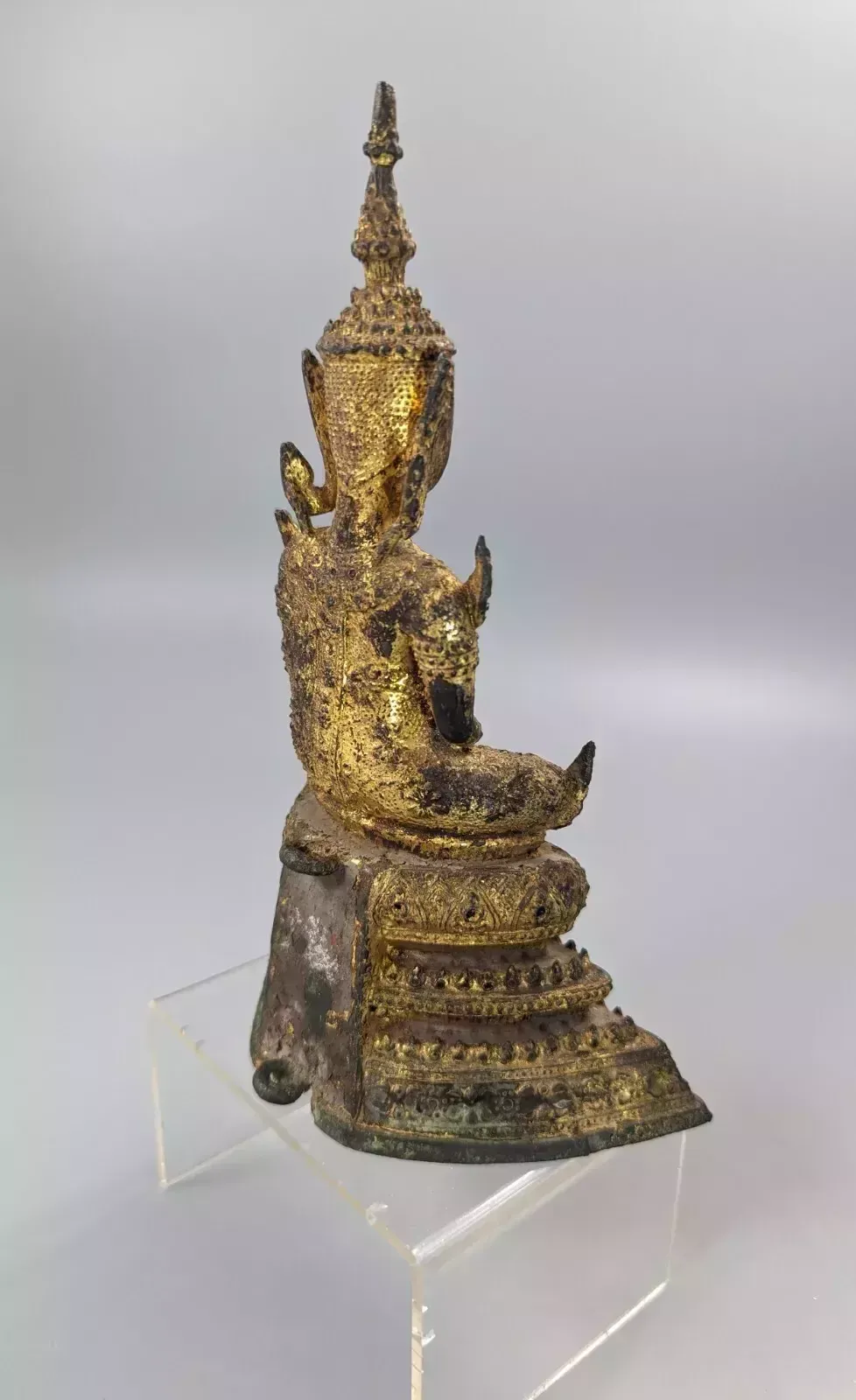 Antique Bronze Thai Rattanakosin Buddha From Thailand, 19th Century photo 500.0