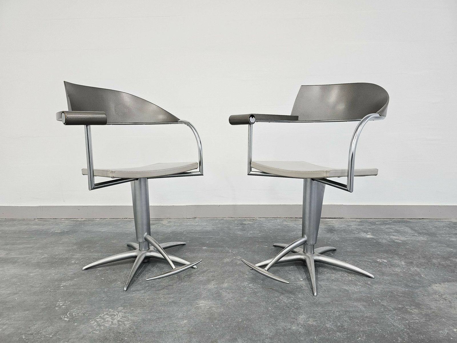 Exceptionally Rare Techno Barber Chair Designed By Philippe Starck For L'oreal // Made In France In 1989 photo buy