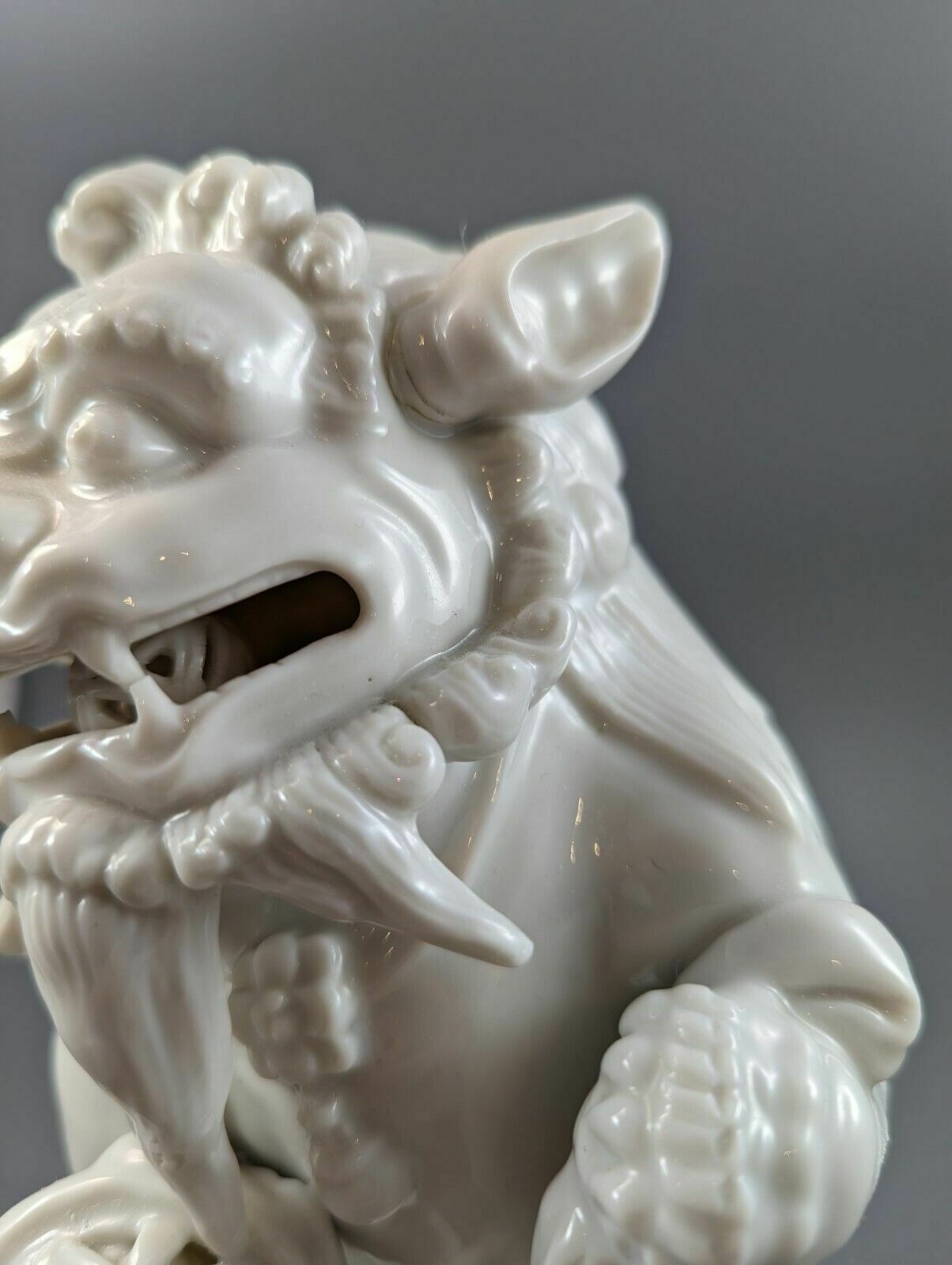 photo for sale Antique Chinese Porcelain Blanc De Chine Foo Dog