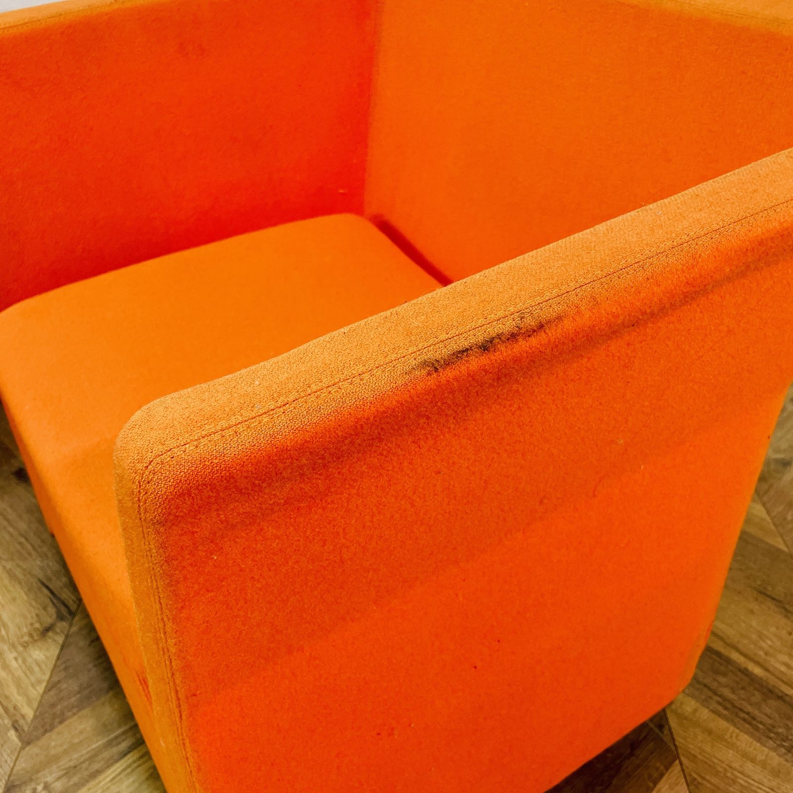 Vintage Italian Orange Lounge Chairs, Set Of 2 photo buy