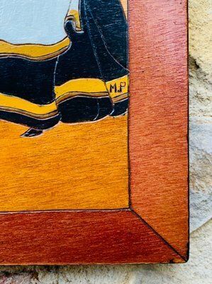 photo buy Wood Carved Folk Art Panels, 1940s, Set Of 2