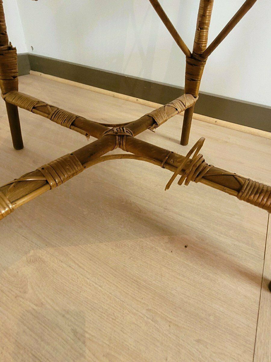 Mid 20th Century 9 Piece Rattan Living Room Set photo vinterior