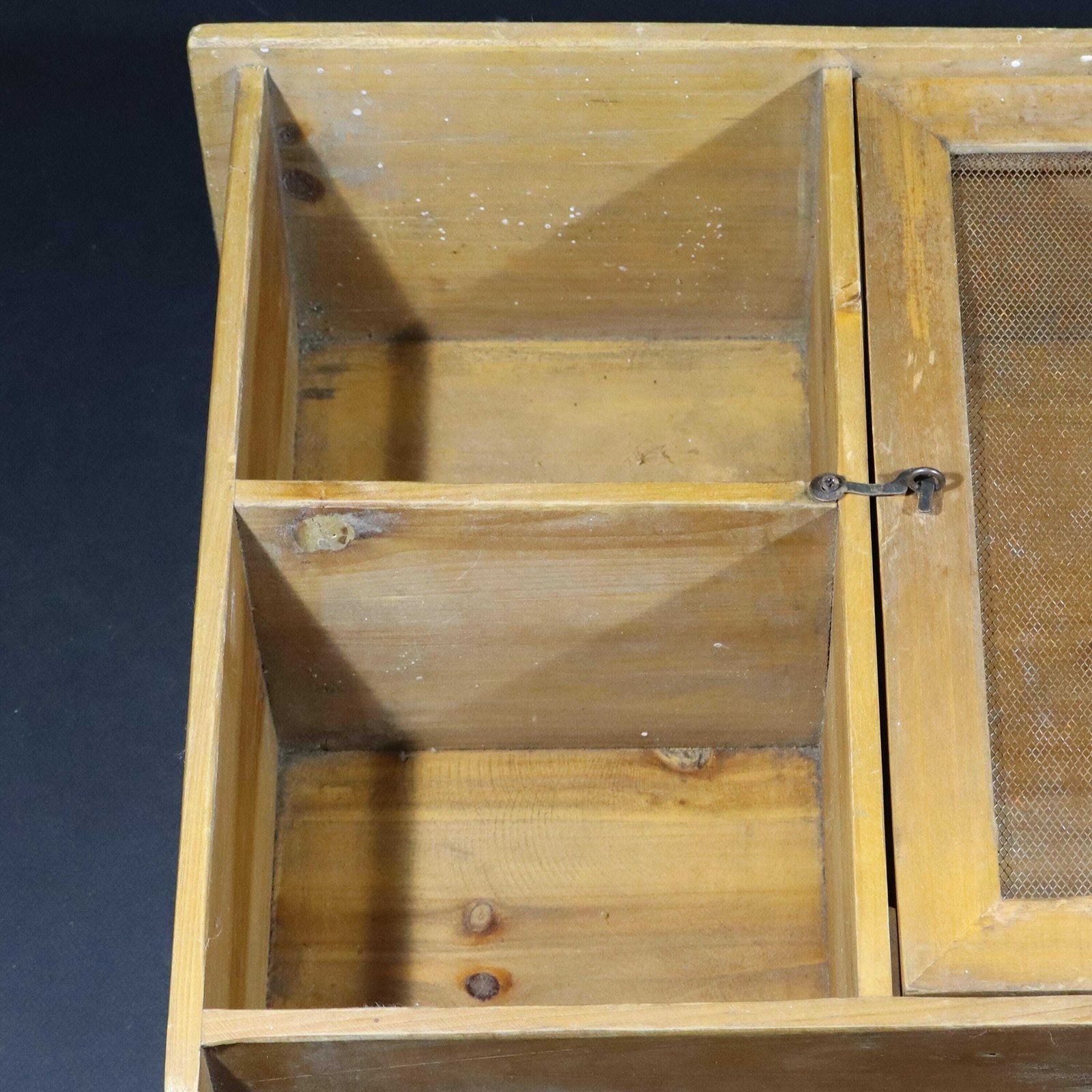 Vintage French Cheese Safe, Wooden Kitchen Larder, Spice Rack photo buy