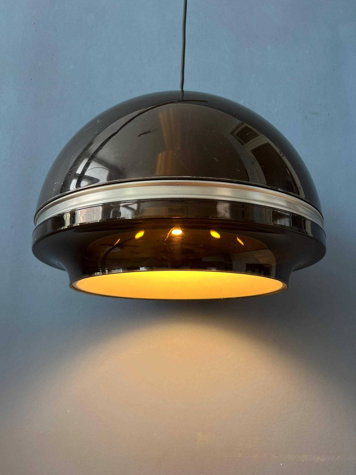 Grote Dijkstra Flying Saucer Space Age Dome Hanglamp