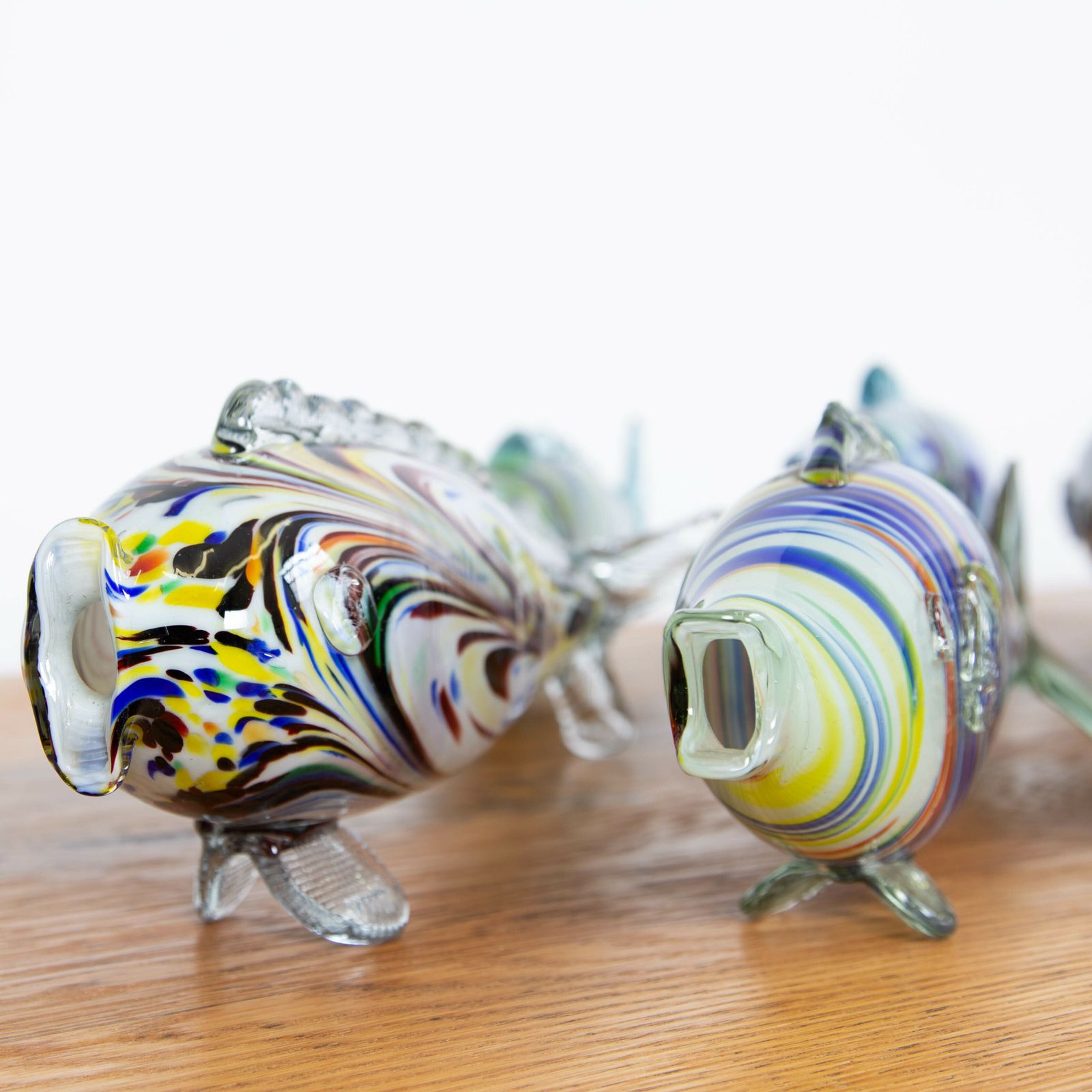 Collection Of 16 Mid Century Murano Glass Fish photo 820.0