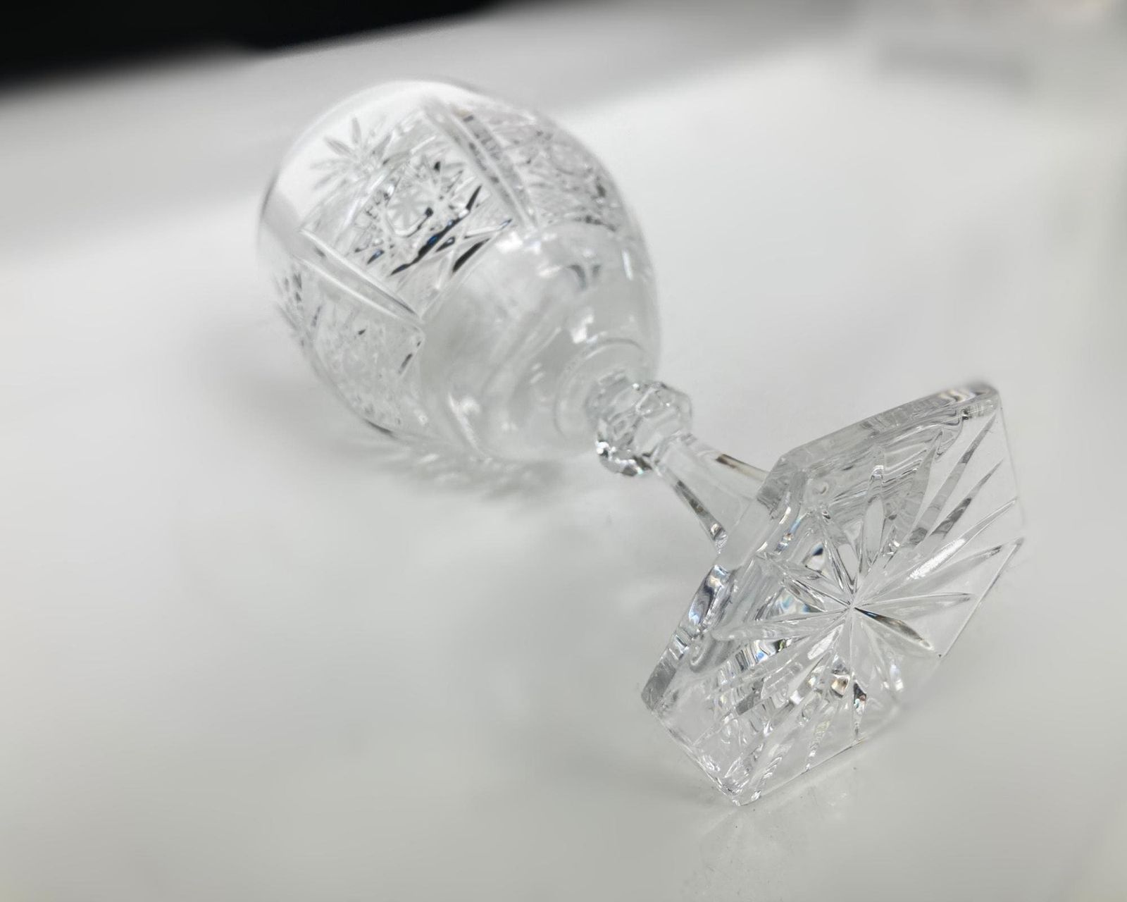 Crystal Wine Glasses | 6pcs | Bohemian Hock Glasses photo Home Decor