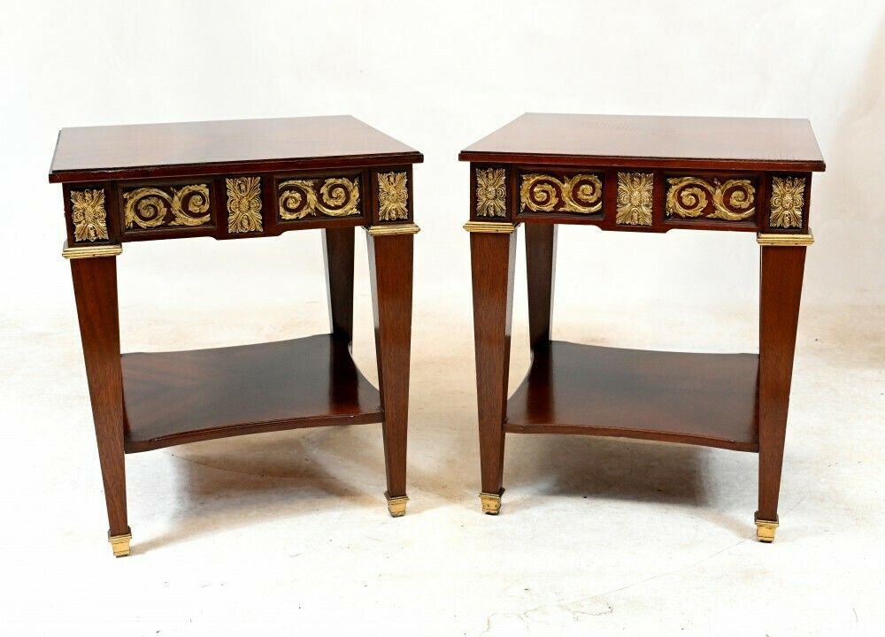 Pair French Side Tables Empire Ocassional photo for sale