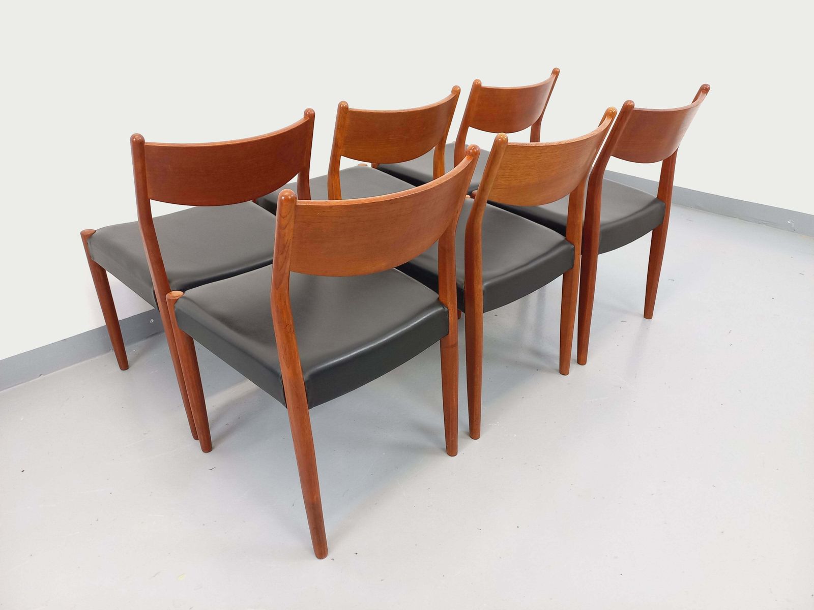 6 chaises Fristho Franeker en teck photo Mobilier