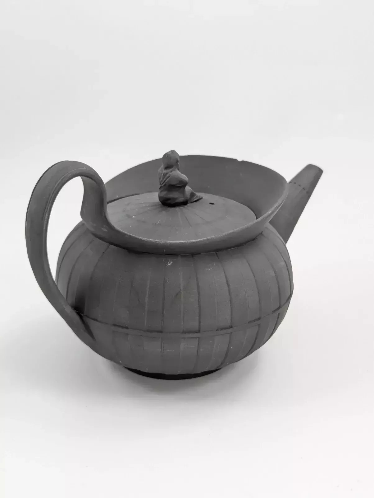 Antique Wedgwood Black Basalt Teapot, C. 1790 photo Home Decor