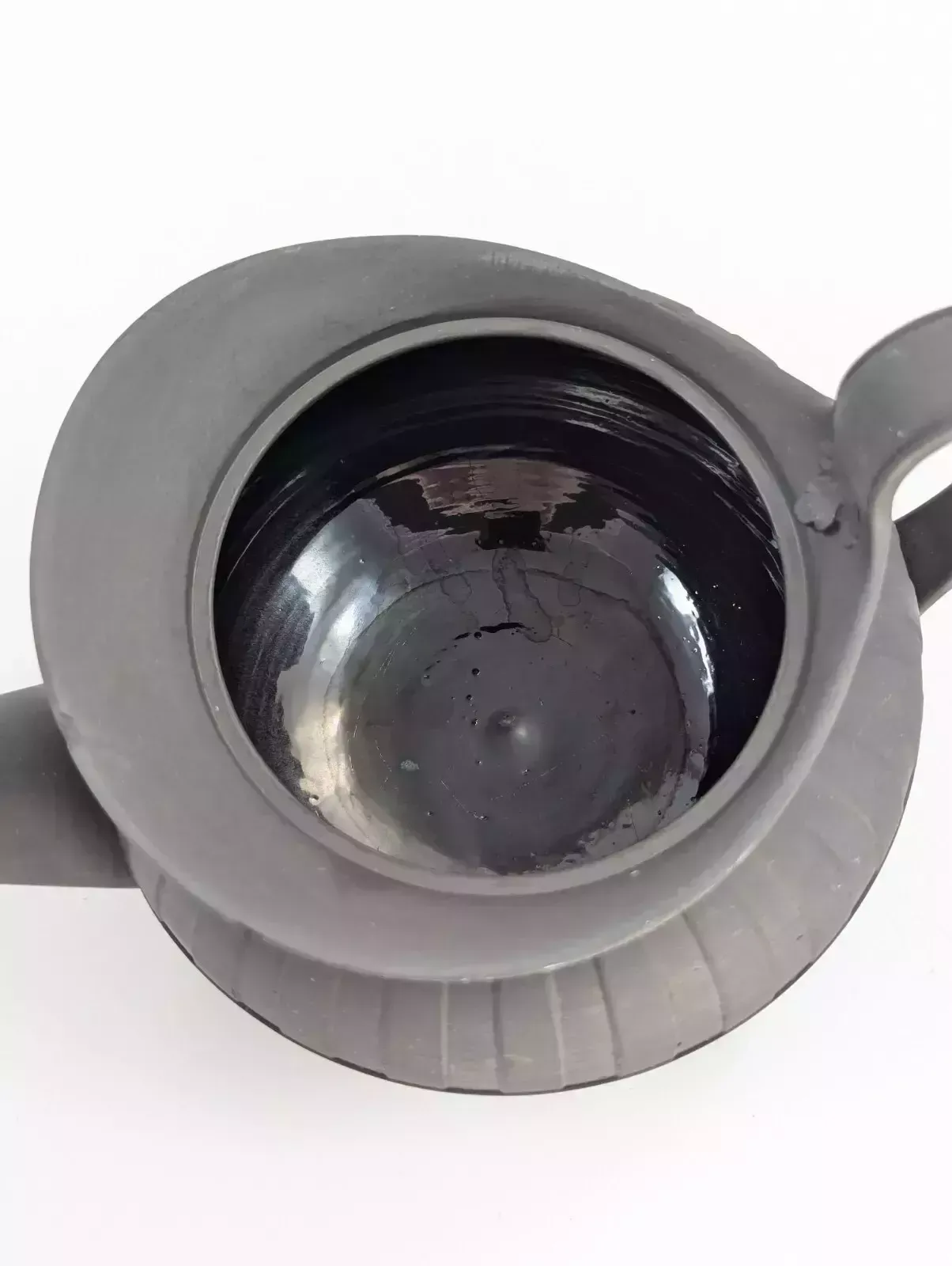 photo for sale Antique Wedgwood Black Basalt Teapot, C. 1790