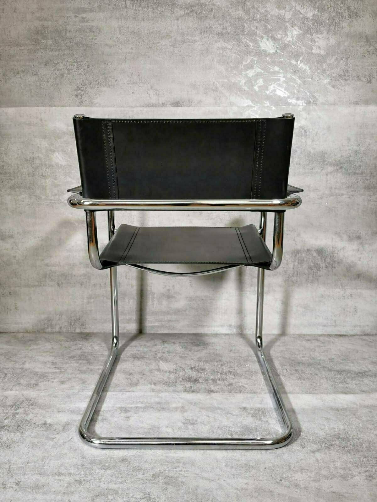 1 Of 10 Black Model Mg5 Centro Studi Desk Chair By Mart Stam & Marcel Breuer 1980s photo buy