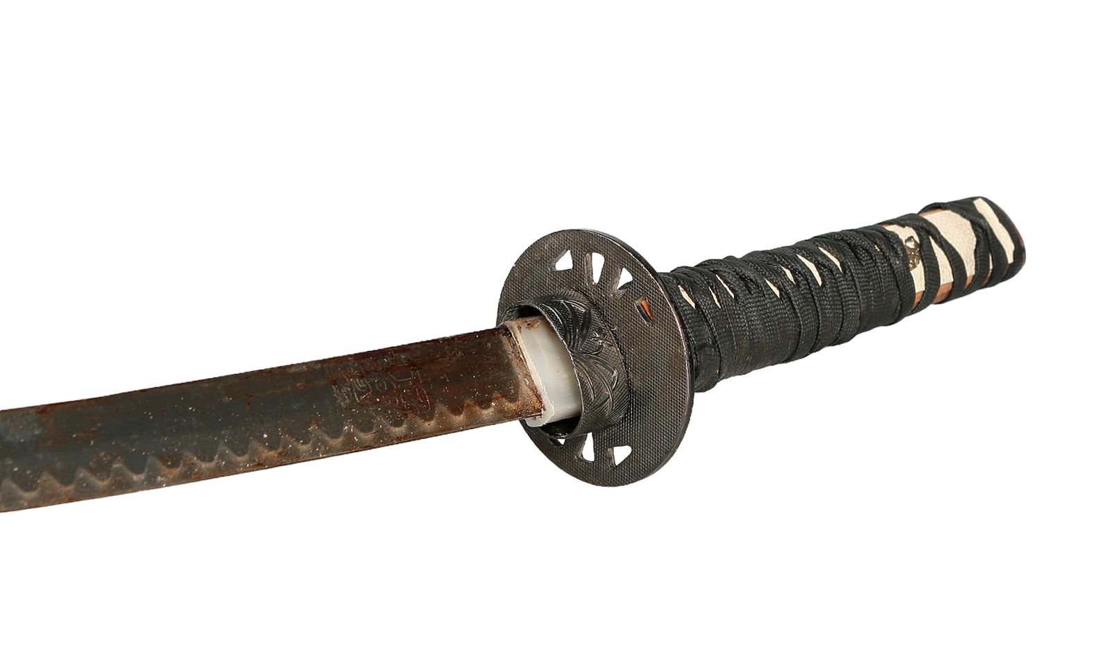 Home Decor Early 20th Century Recreation Of An Edo /Meiji Period Black Samurai Katana/Long Sword With Scabbard photo