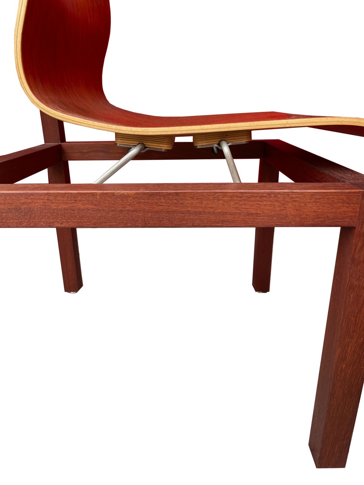 B.N.F. Chair By Gaëlle Lauriot Prévost And Dominique Perrault In Doussie Wood. The Original Martin Stoll Edition,  Numbered 124, 1995 photo vintage