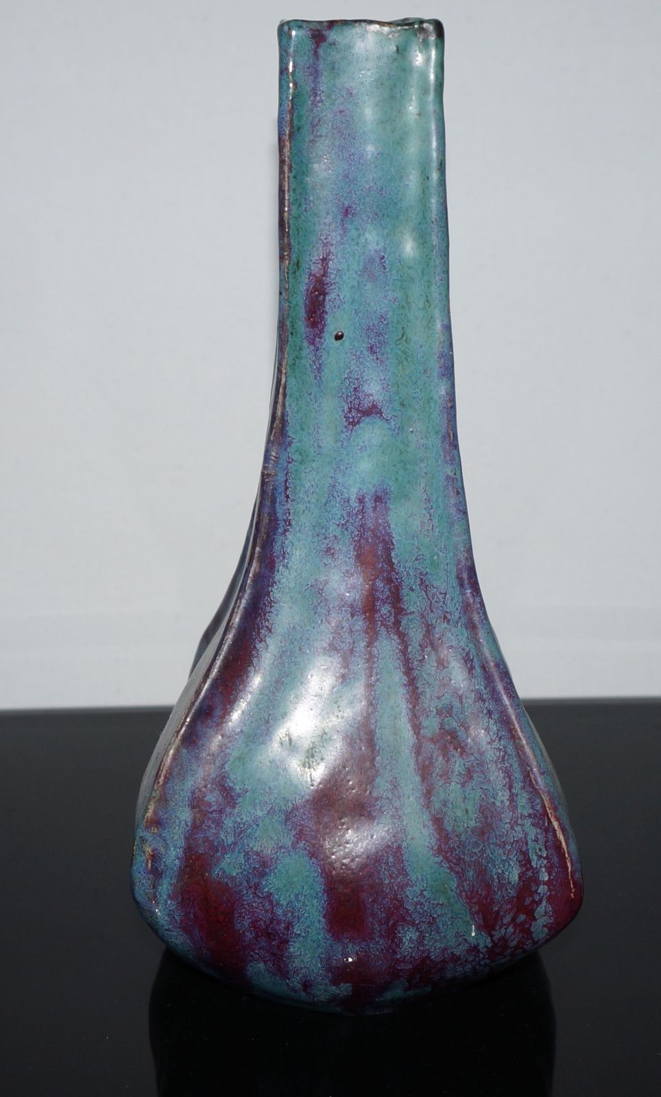 Pierre Adrien Dalpayrat Organic Vase With Oxblood And Jasper Blue Glaze, France Ca. 1900 photo 2995.0