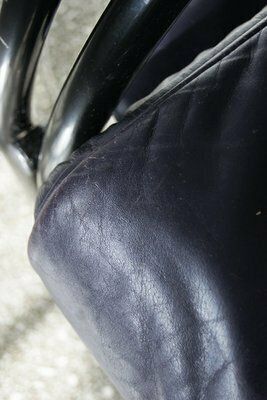 1687.0 Vintage Italian Lounge Chair In Leather photo