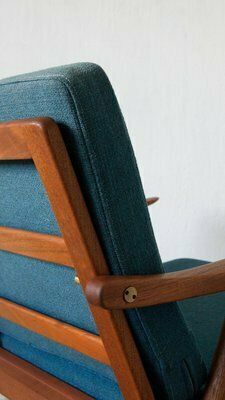 photo for sale Scandinavian Ge270 Lounge Chair In Teak By Hans Wegner For Getama, 1960s