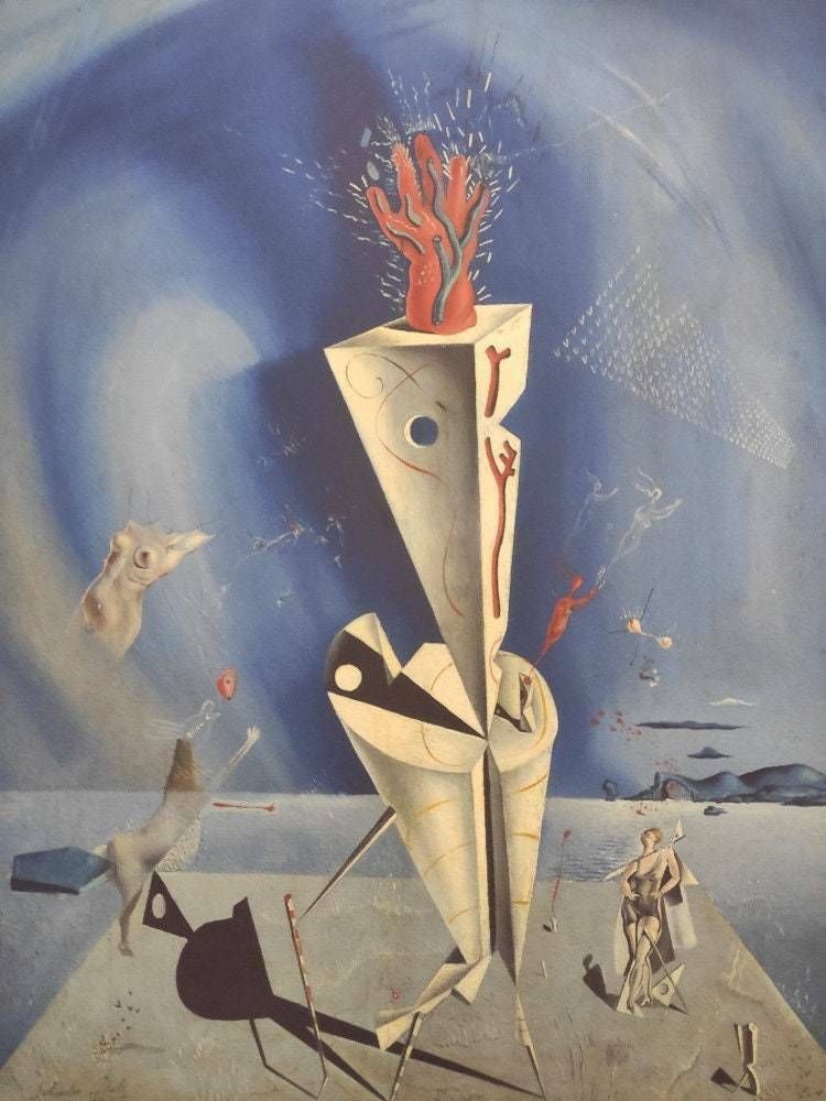 Salvador Dali Signed Lithograph   Apparatus And Hand   (Salvador Dali Art, Salva photo furniture