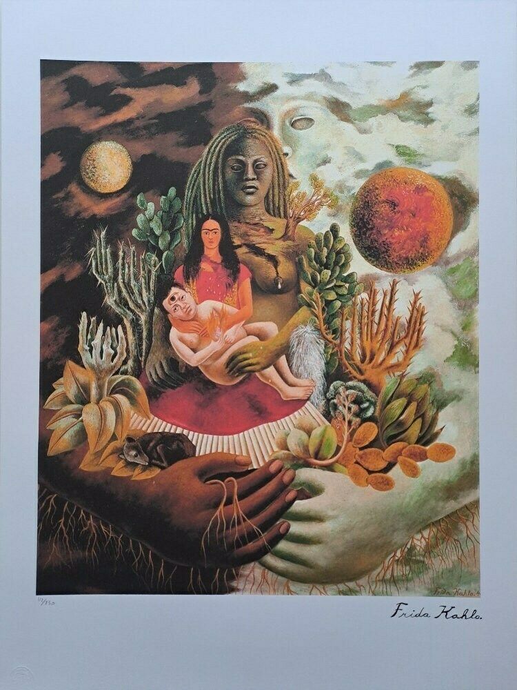 Frida Kahlo Signed   The Love Embrace Of The Universe, The Earth (Mexico).