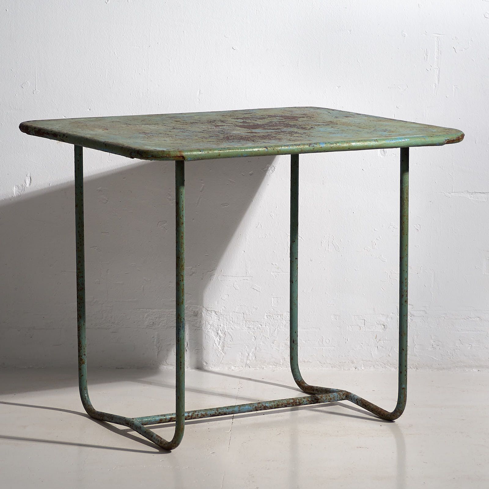 Mint Green Antique Garden Table (C.1920)