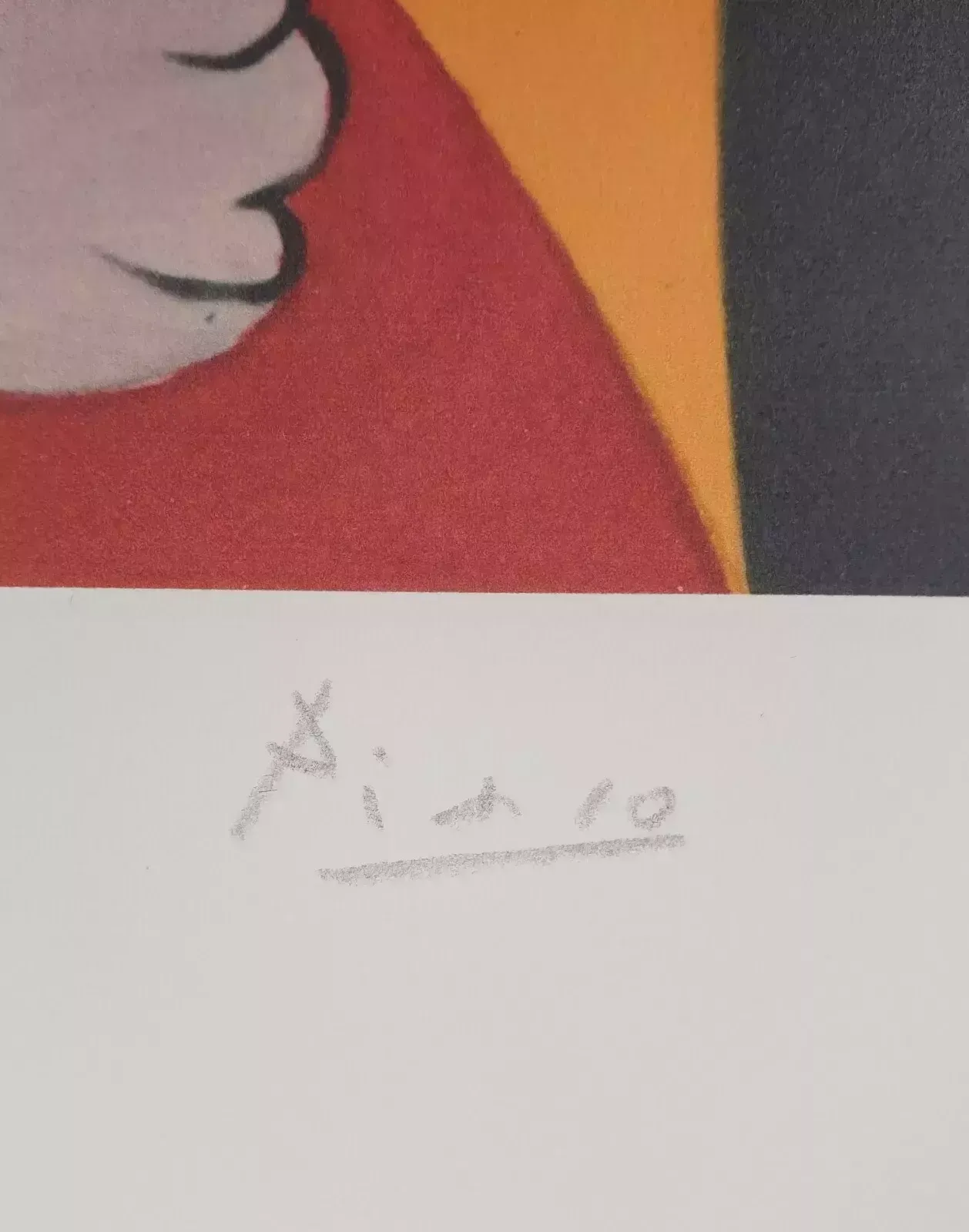 Pablo Picasso, Woman In Yellow Chair, Hand Signed Lithograph photo Art