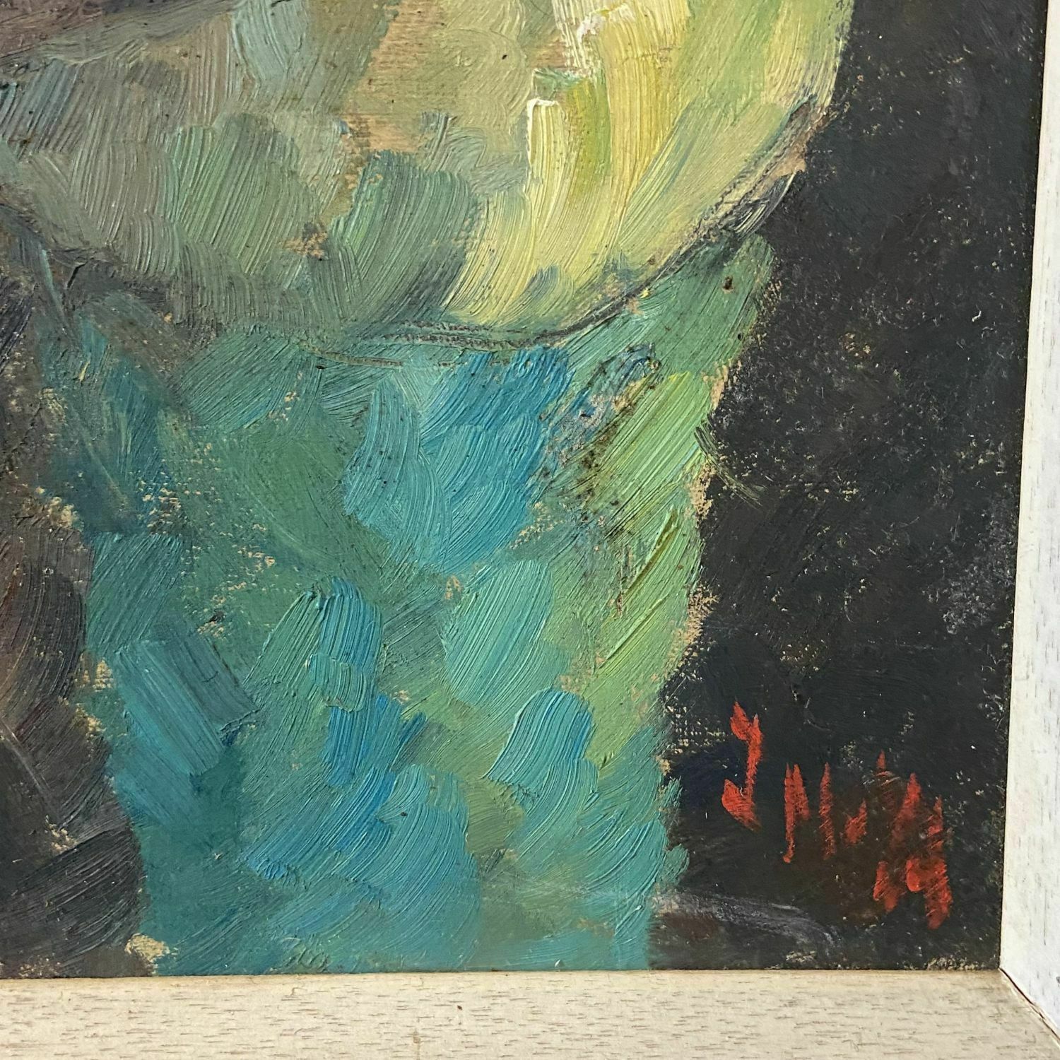 Oil On Board Painting Of Winifred Pledger At The Easel photo for sale