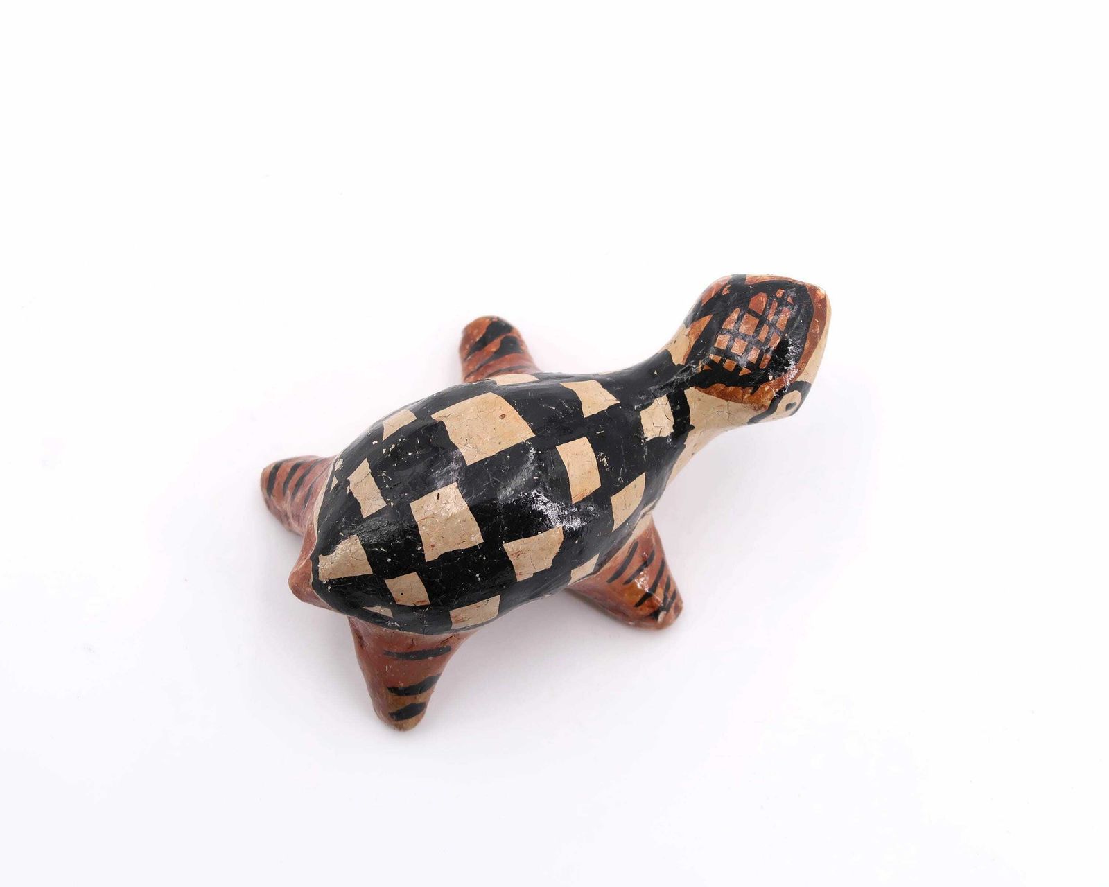 Folk Terracotta Ideqqi Turtle Sculpture, 1970s / Doll, Morocco, Moroccan Figurine, Ceramic photo for sale