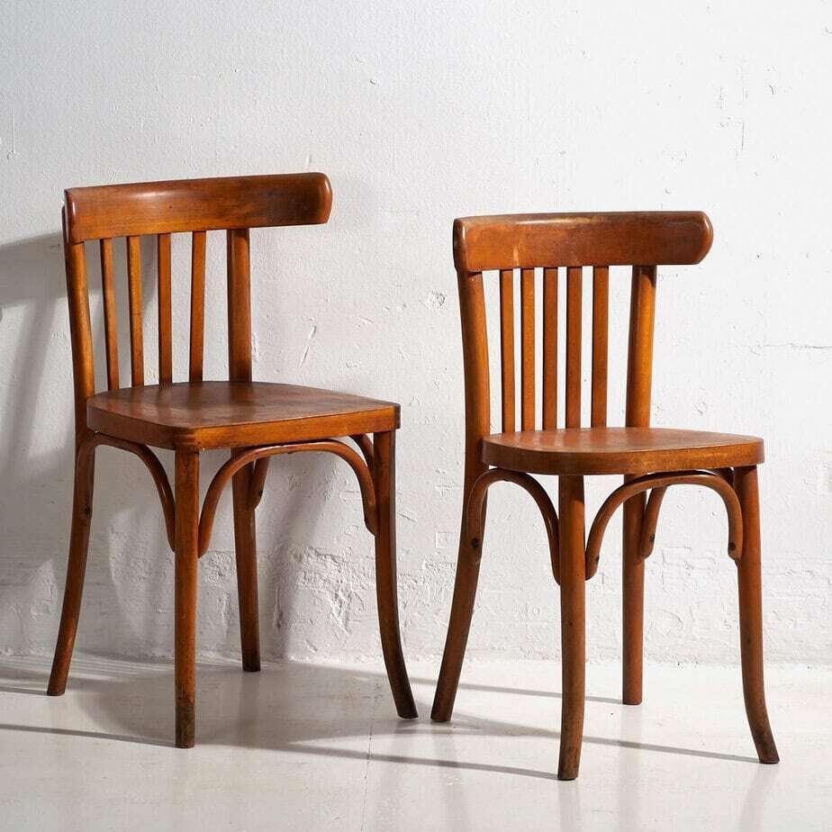 Antique Thonet Bistro Chairs (C.1900). Set Of 2 Pieces #14 photo furniture