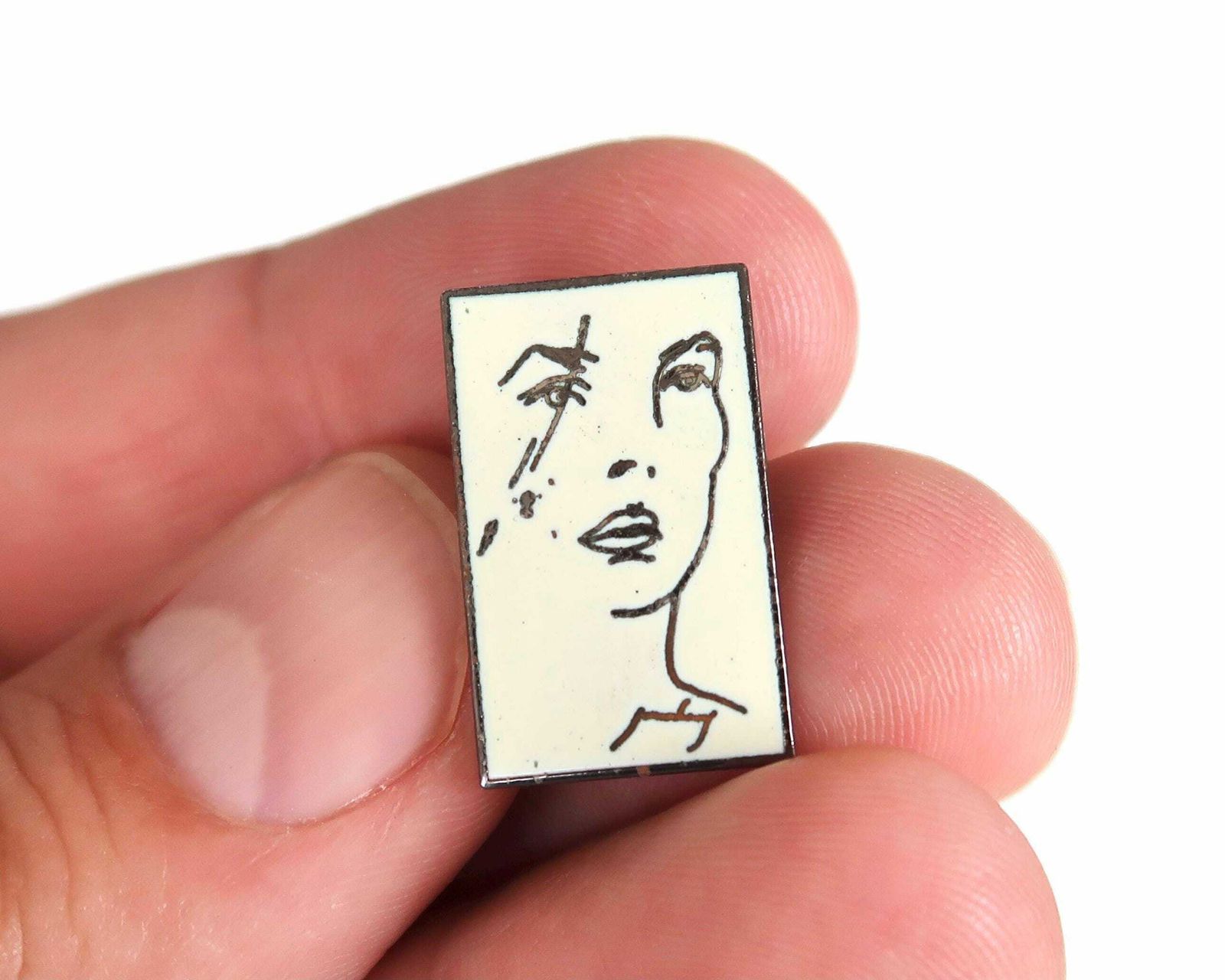 Collector Brooch : Jane Birkin, Drawing By Serge Gainsbourg, Entractes 1991 France / French Music photo furniture
