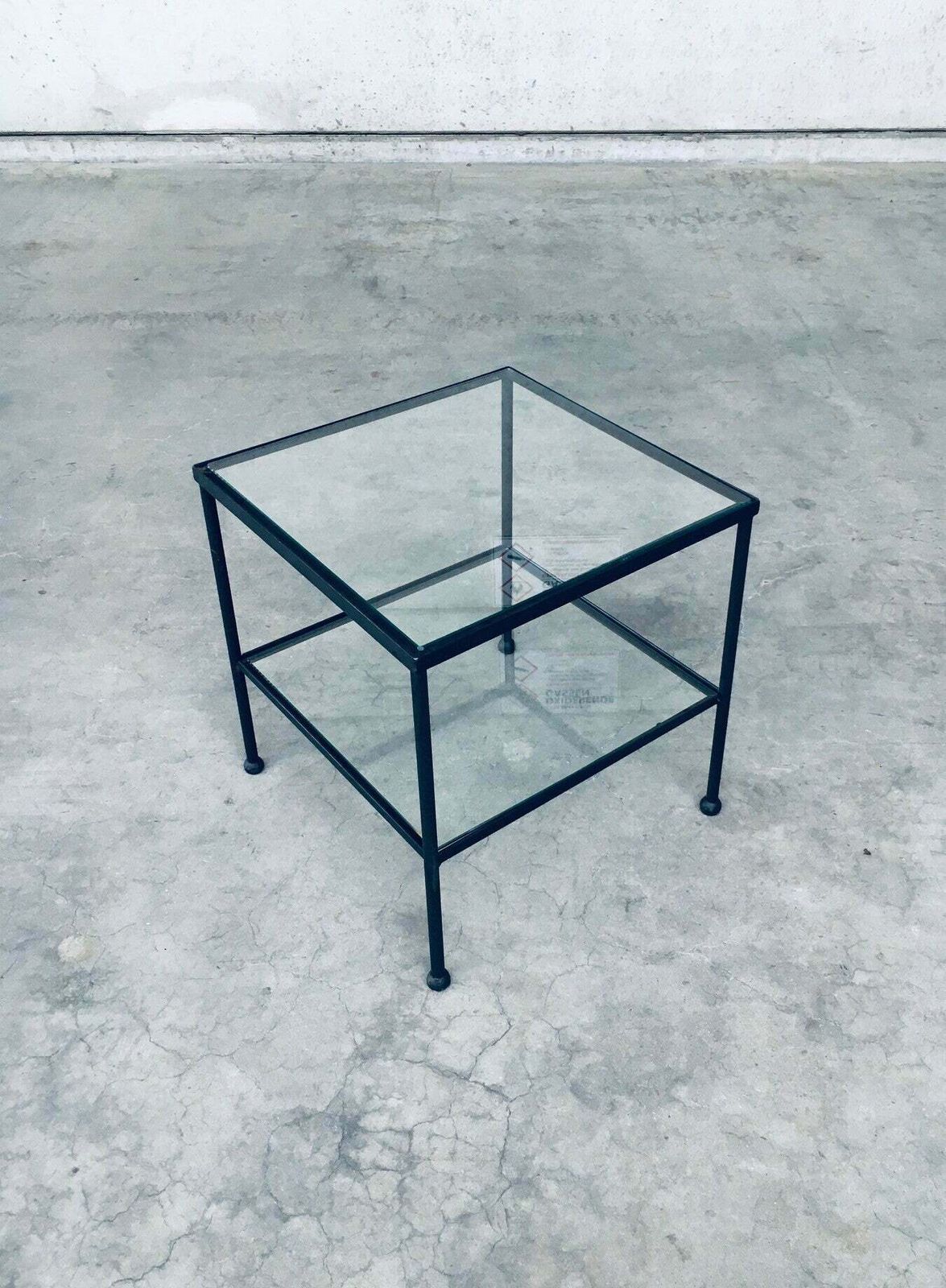 Minimalist Design Two Tier Low Side Table, Belgium 1960's photo Furniture