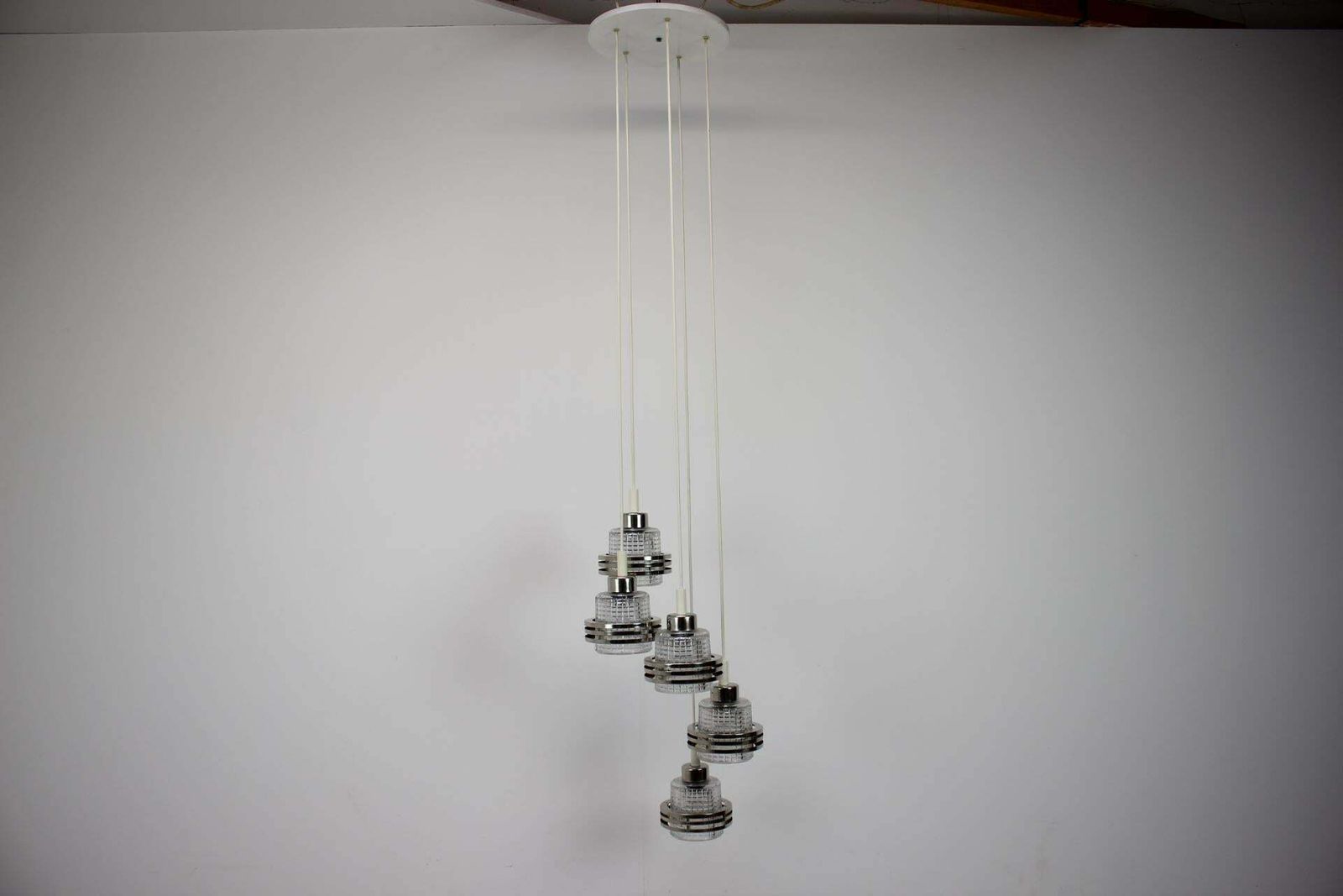 1960s Cascade Chandelier, Czechoslovakia photo furniture