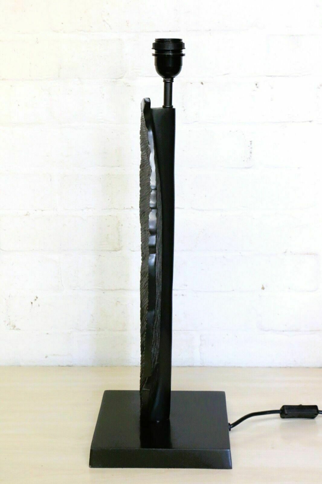 Table Lamp Heathfield & Co Large Leaf Lamp Dark Grey Anodised 2010 61 Cm Tall photo vinterior