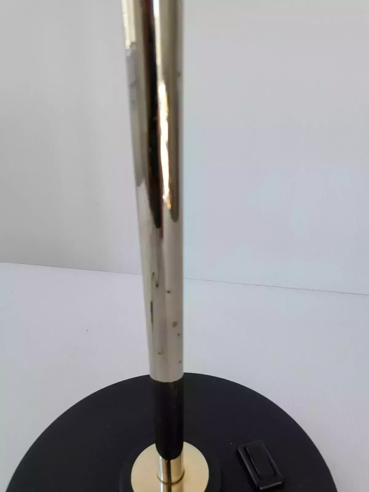 Vintage Table Lamp Maison Arlus 1950 Brass & Steel 50s 1950s Rockabilly photo vintage