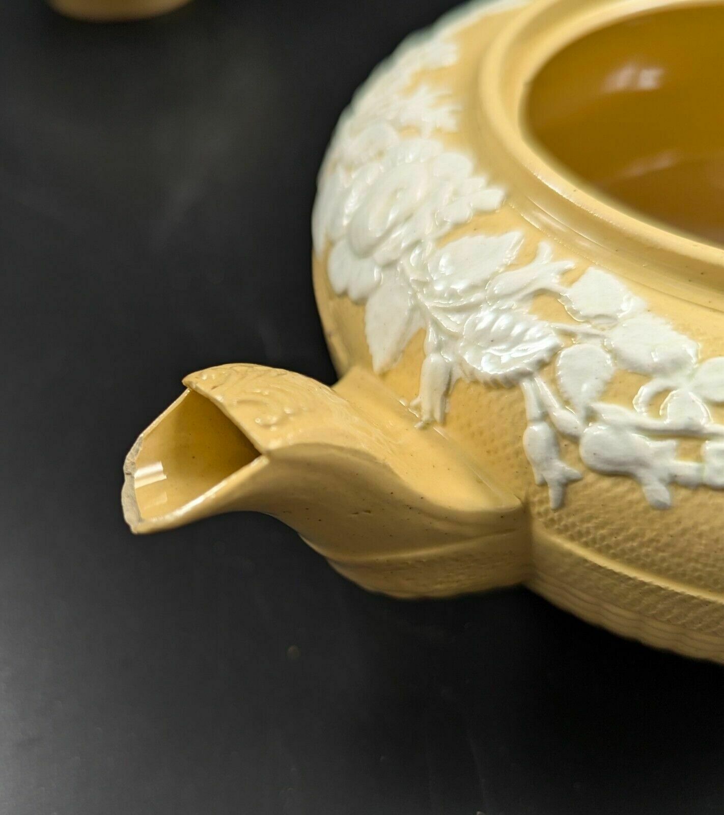 photo for sale Antique Teapot And Creamer, W. Hackwood Style, Wedgwood, C. 1823