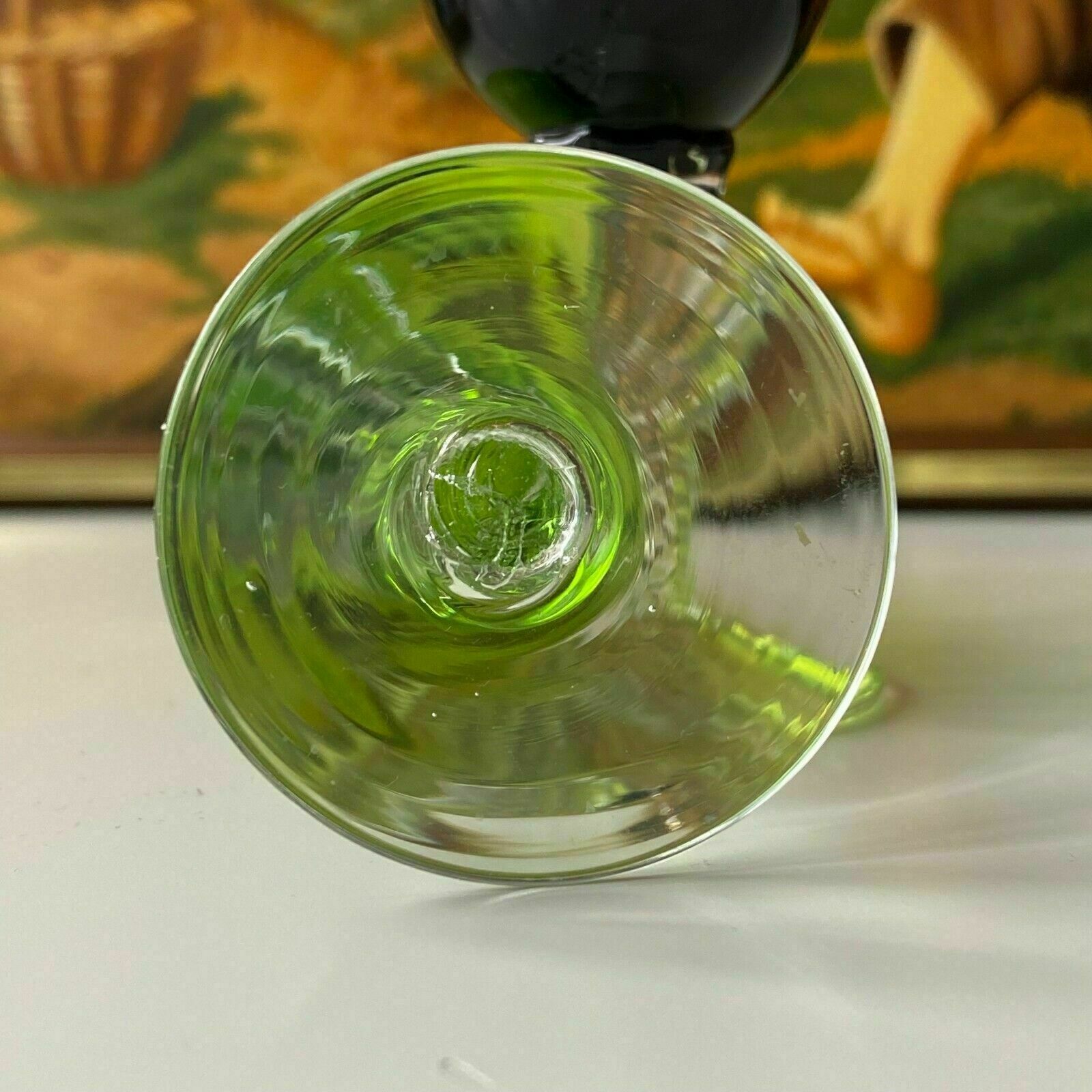 Home Decor A Pair Murano Tined Glass Flutes Coloured Glass Goblets, Years 1960s photo
