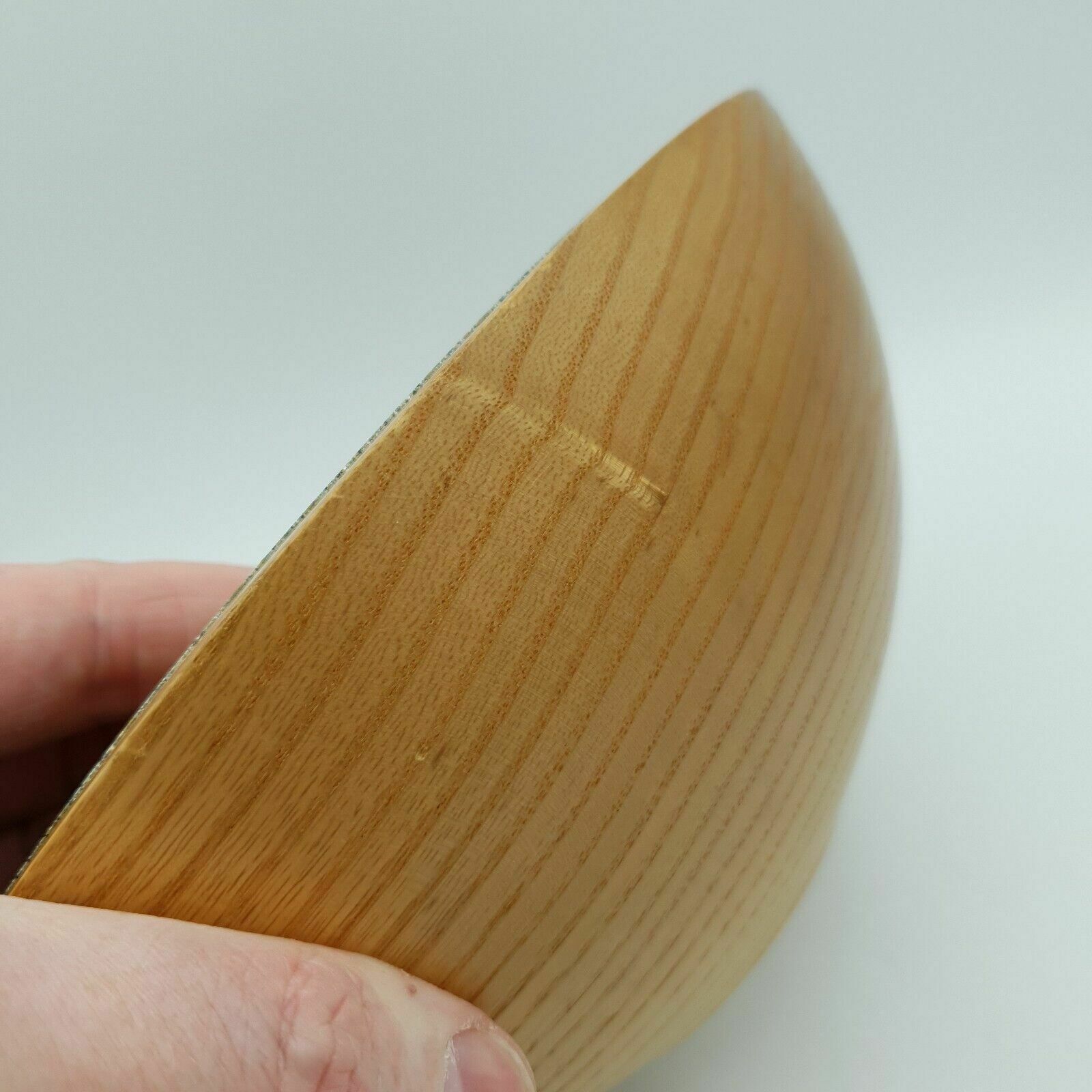 50.0 Chunky Ash Wood Bowl With Resin Insert Unique Handmade Trinket Bowl 22cm 1.1kg photo