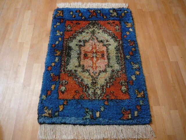 Tulu Vintage Rug Turkey 4 X 2.6 Ft / 122 X 80 Cm