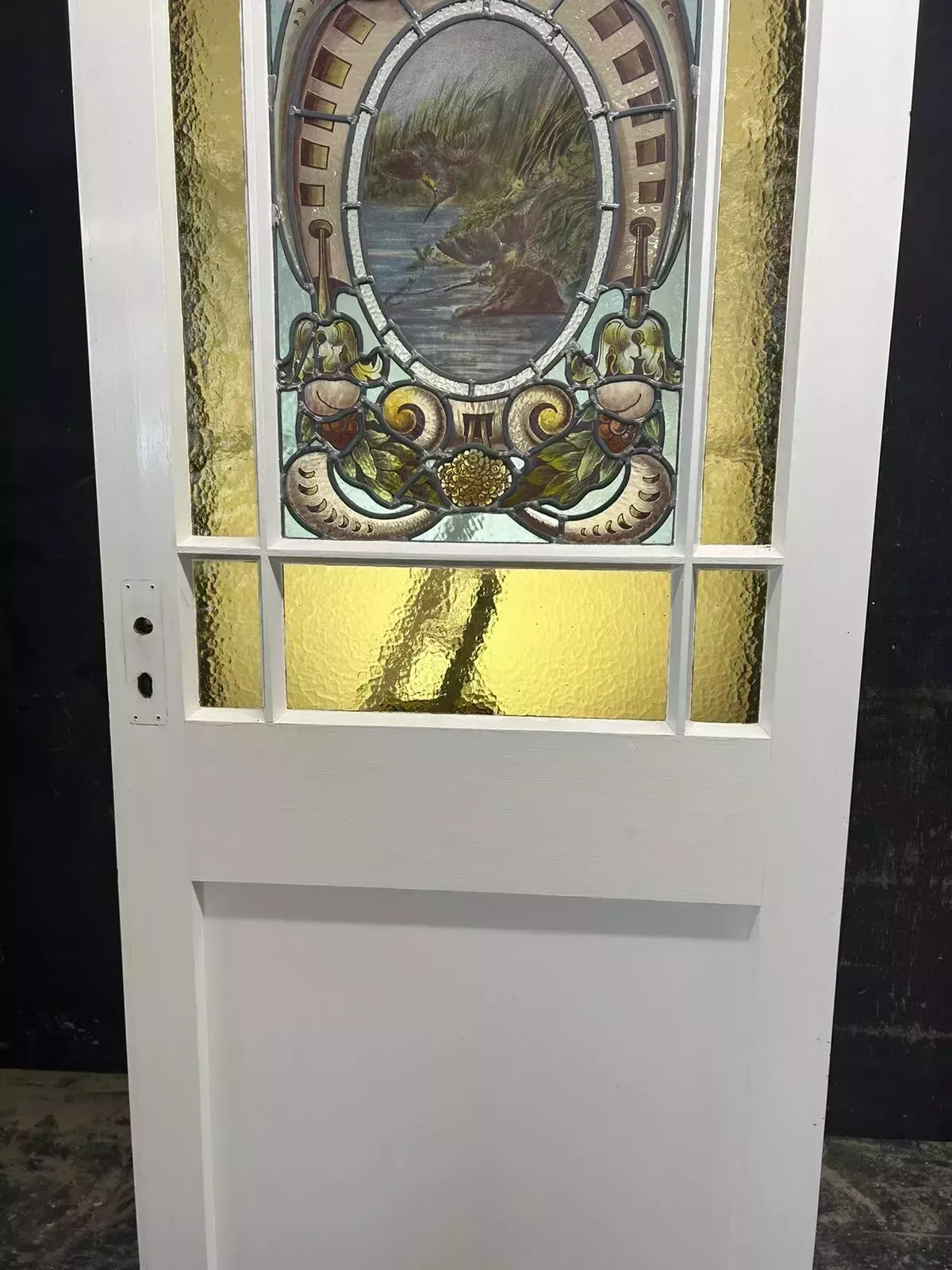 Victorian Stained Glass Door Reclaimed Period Old Antique Vestibule Internal photo 2183.0