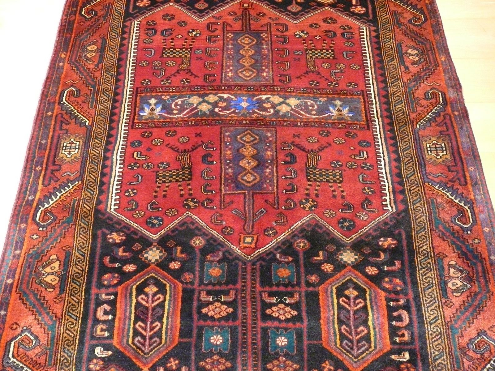 Vintage Garus Wide Runner Rug 9.0 X 4.3 Ft / 274 X 130 Cm photo for sale
