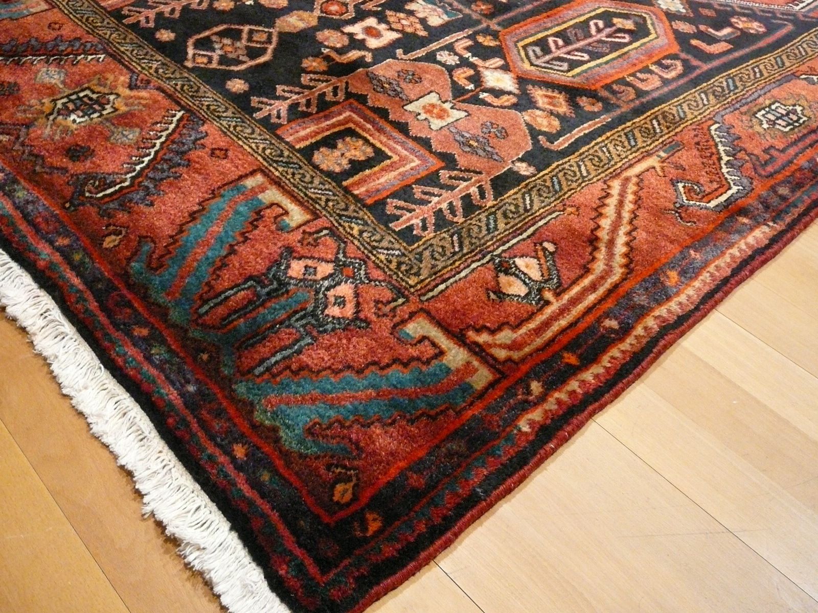 Vintage Garus Wide Runner Rug 9.0 X 4.3 Ft / 274 X 130 Cm photo vinterior