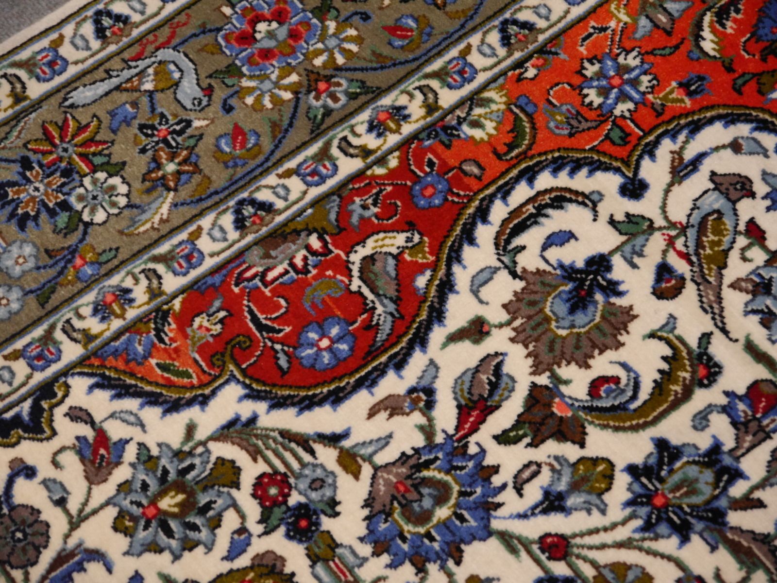 Fine Oriental Beige Rug 7.2 X 4.7 Ft / 218 X 144 Cm photo Textiles