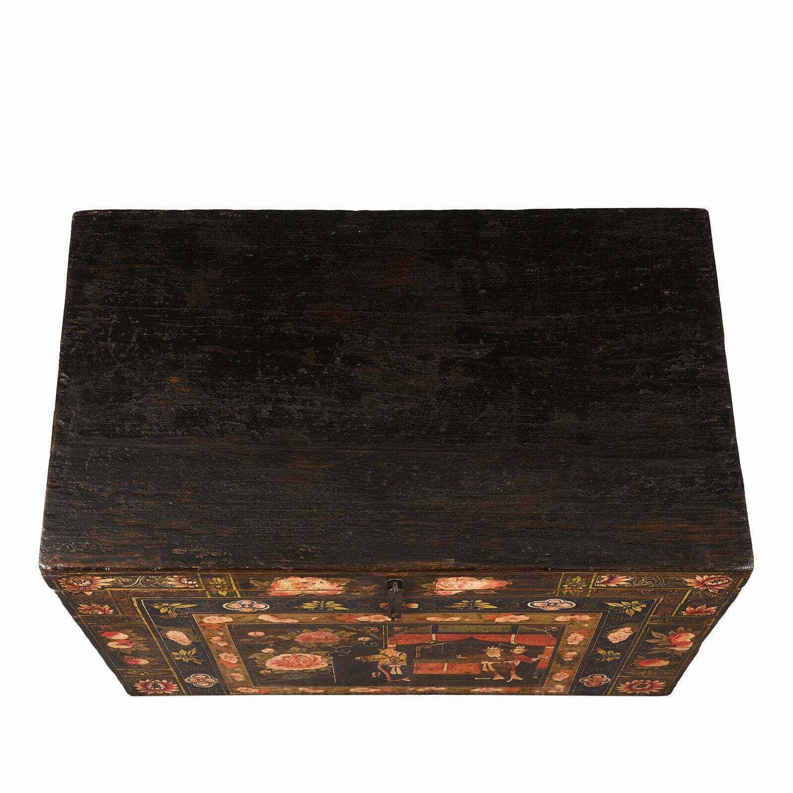 Antique Chinese Painted Opera Chest   19th Century photo 908.0