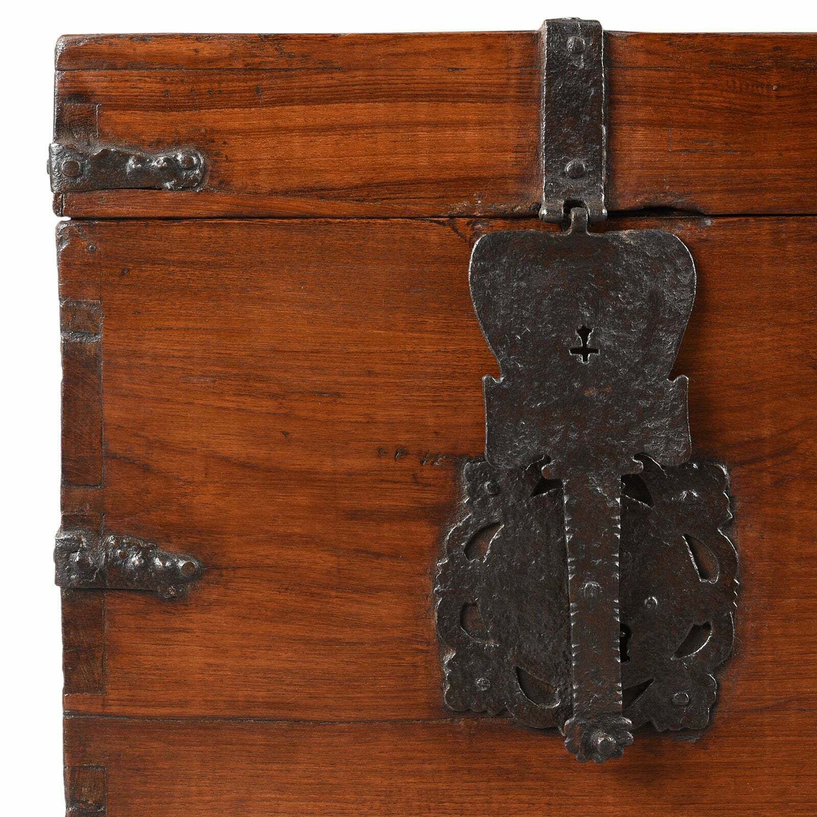 Antique Indo Portugese Chest From South India, 19th Century photo furniture