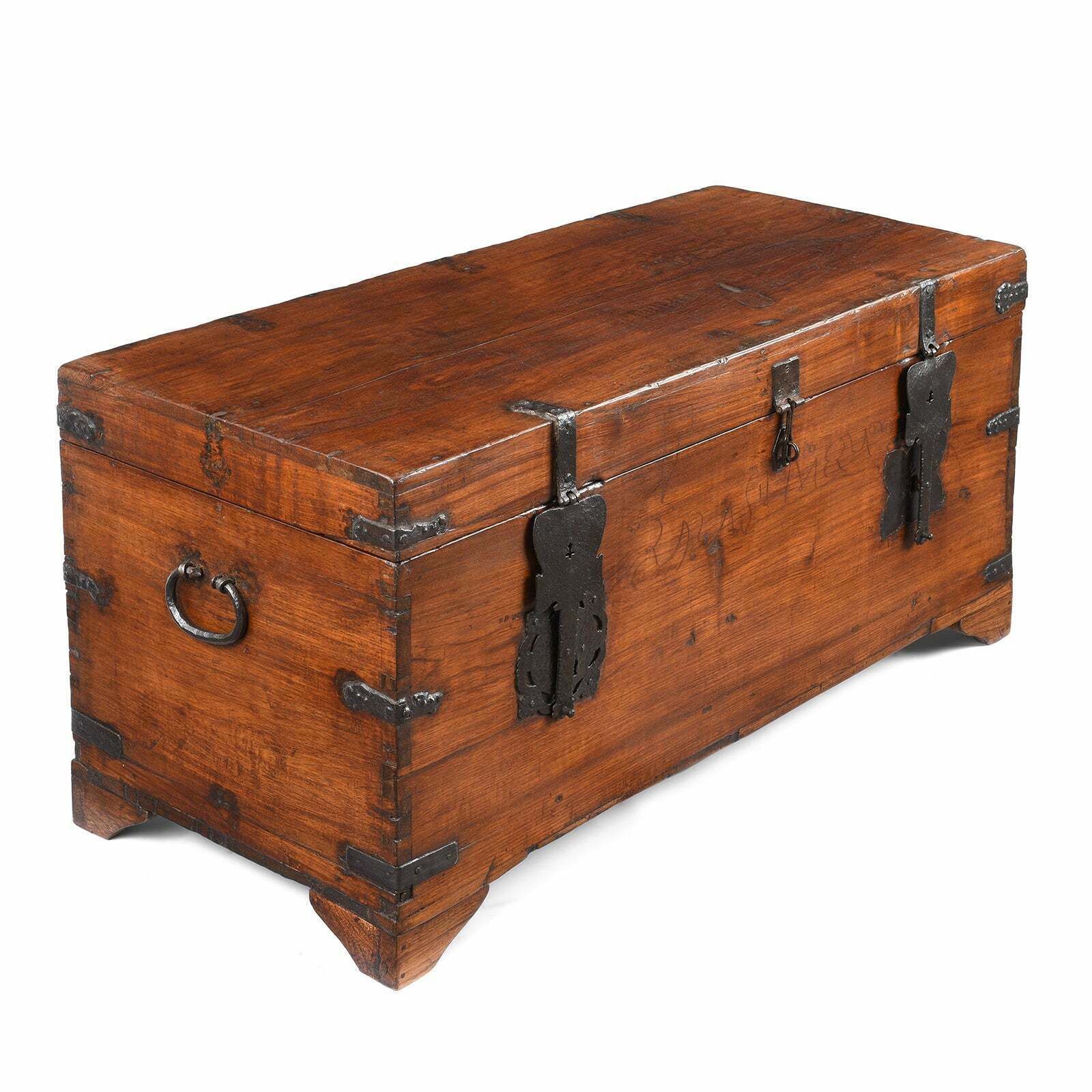 Antique Indo Portugese Chest From South India, 19th Century photo for sale