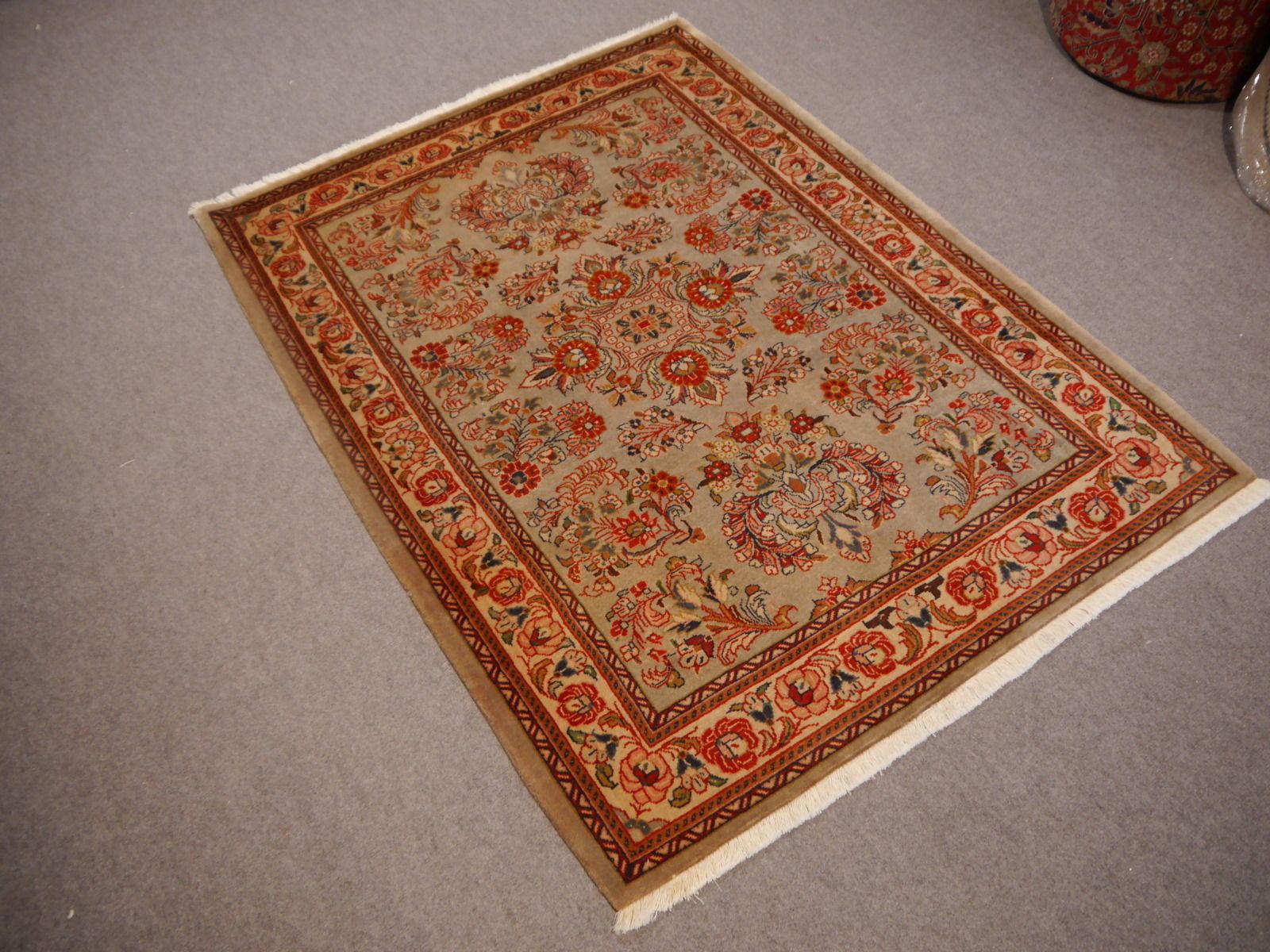 Small Oriental Rug 5.1 X 3.6 Ft 155 X 112 Cm photo Textiles