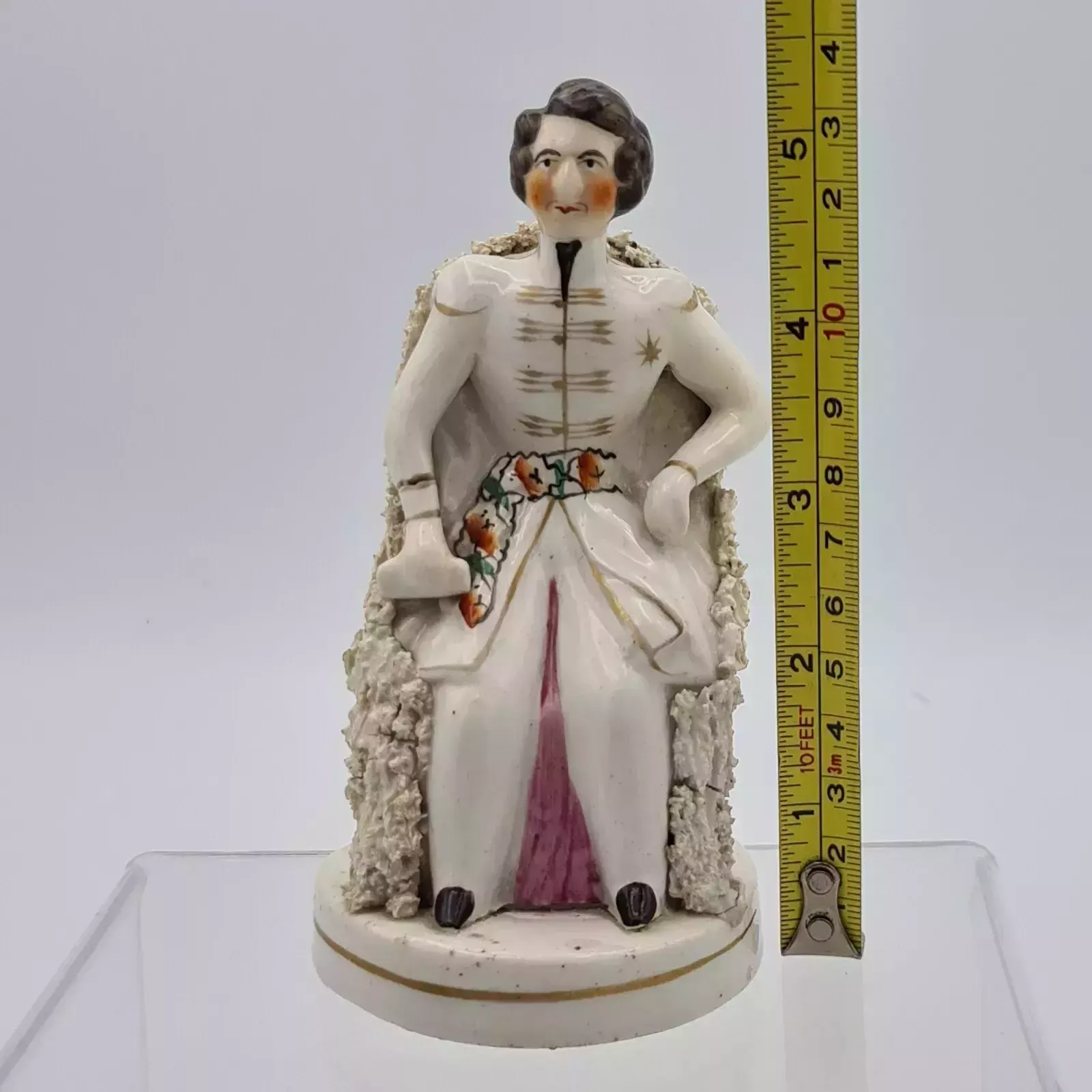 90.0 Antique Staffordshire Royal Albert Figurine H13cm Rare Albert Of Queen Victoria photo