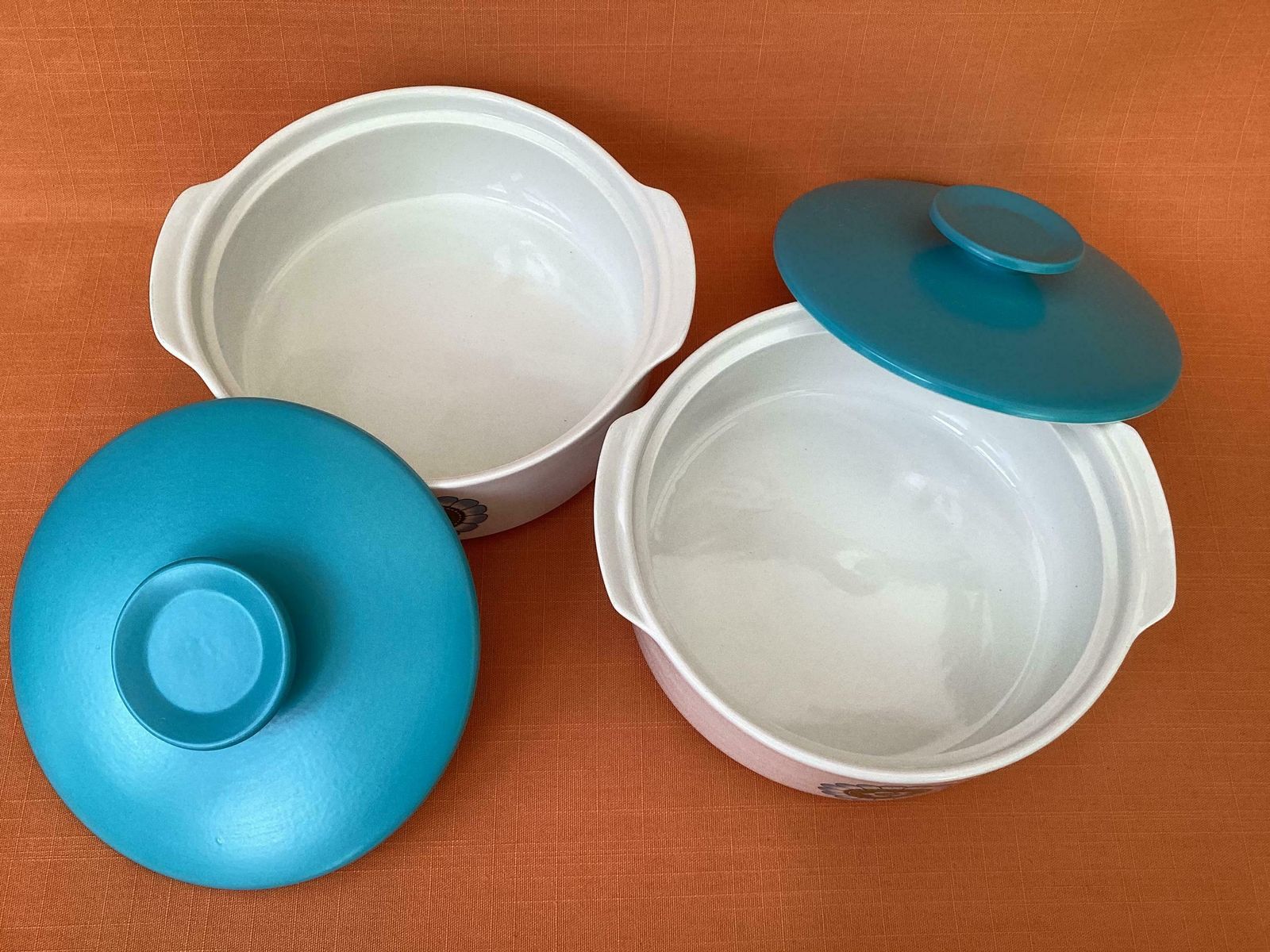 1970s J&G Meakin Capri Tureens (Sold As A Pair), Meakin Capri Vegetable Dishes, Retro Meakin Serving Dishes, Retro Meakin Capri Lidded Dish photo buy