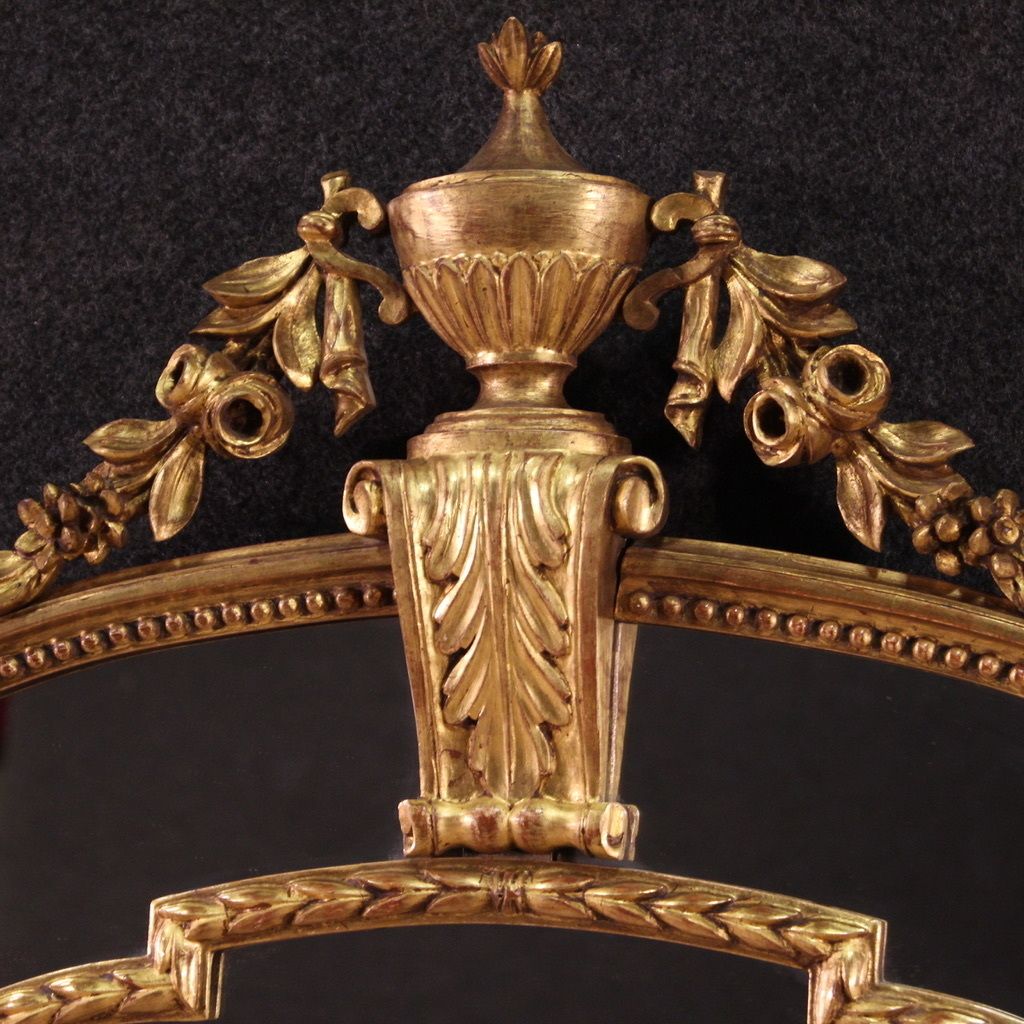 Elegant Louis XVI Style Mirror From The 20th Century photo vinterior