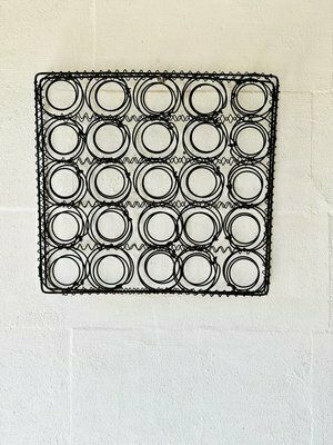 Wanddecoratie Van Antraciet Gaaswerk photo vintage