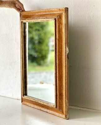 Vintage Spiegel Met Beukenhouten Lijst photo 225.0